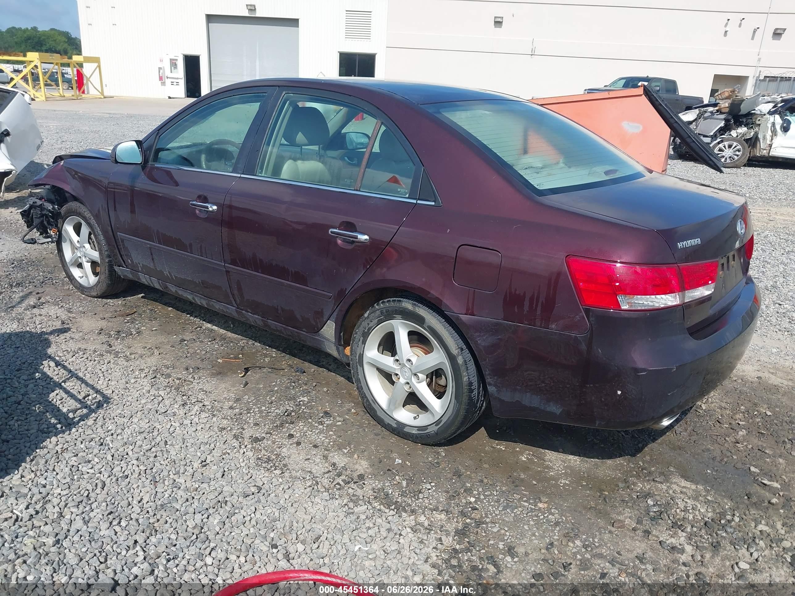 2006 Hyundai Sonata Gls V6/lx V6 Burgundy vin: 5NPEU46F06H039986