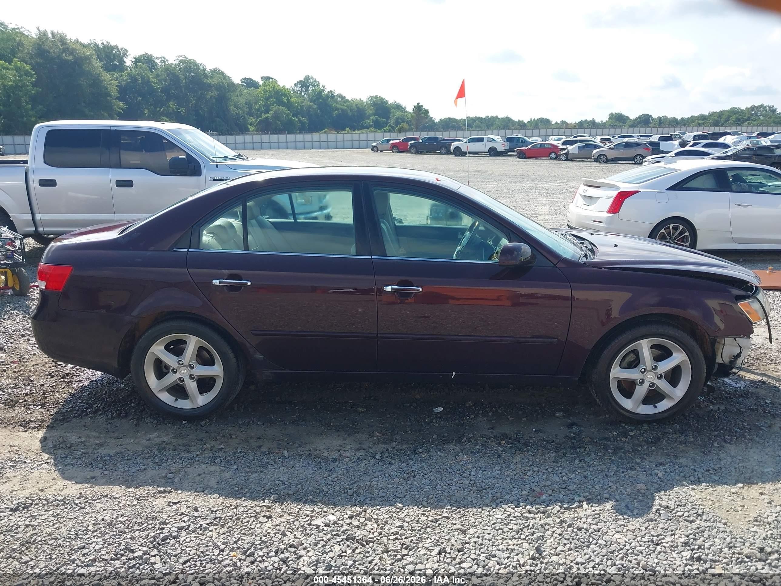 2006 Hyundai Sonata Gls V6/lx V6 Burgundy vin: 5NPEU46F06H039986