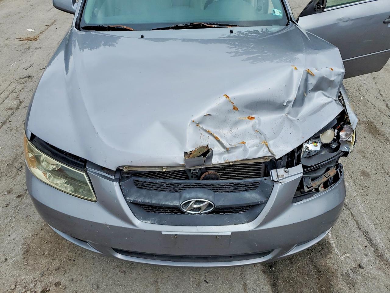 2006 Hyundai Sonata Gls V6 Silver vin: 5NPEU46F06H079002