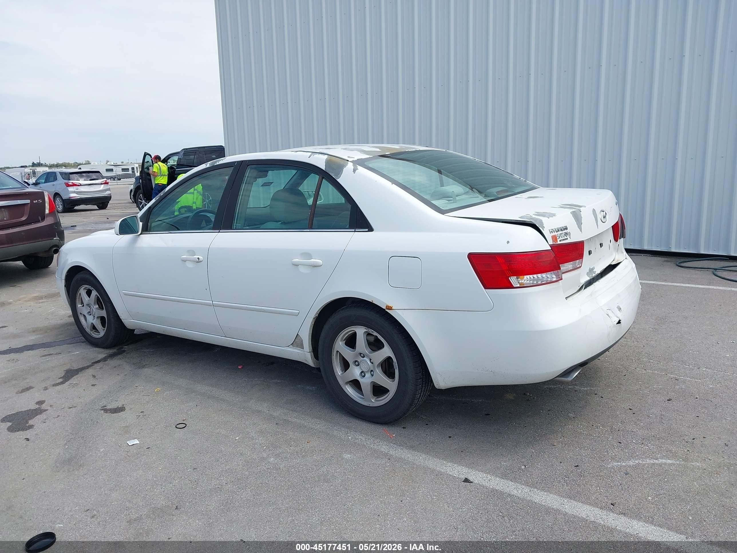 2006 Hyundai Sonata Gls V6/lx V6 Белый vin: 5NPEU46F06H102083