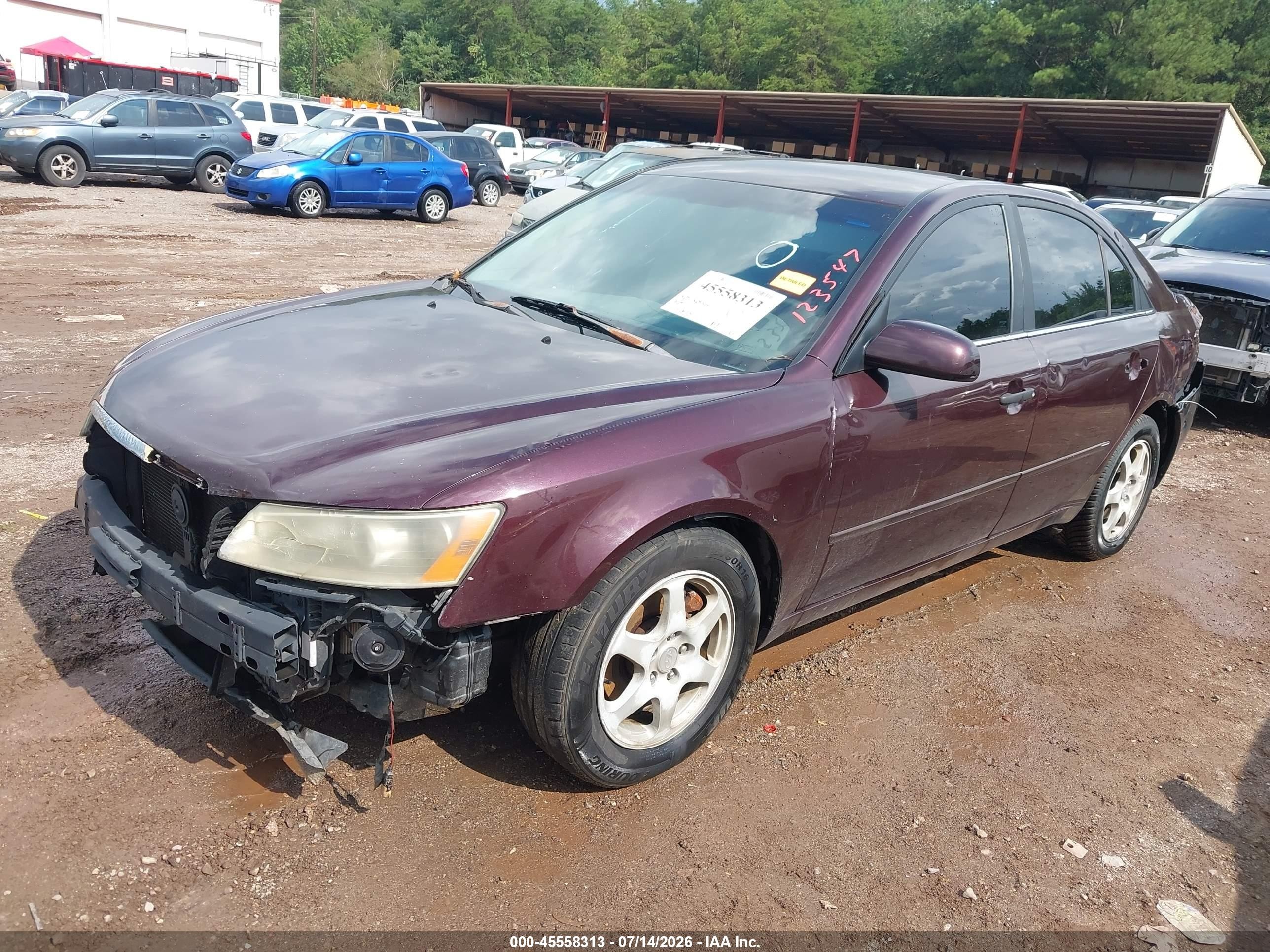 2006 Hyundai Sonata Gls V6/lx V6 Красный vin: 5NPEU46F06H123547