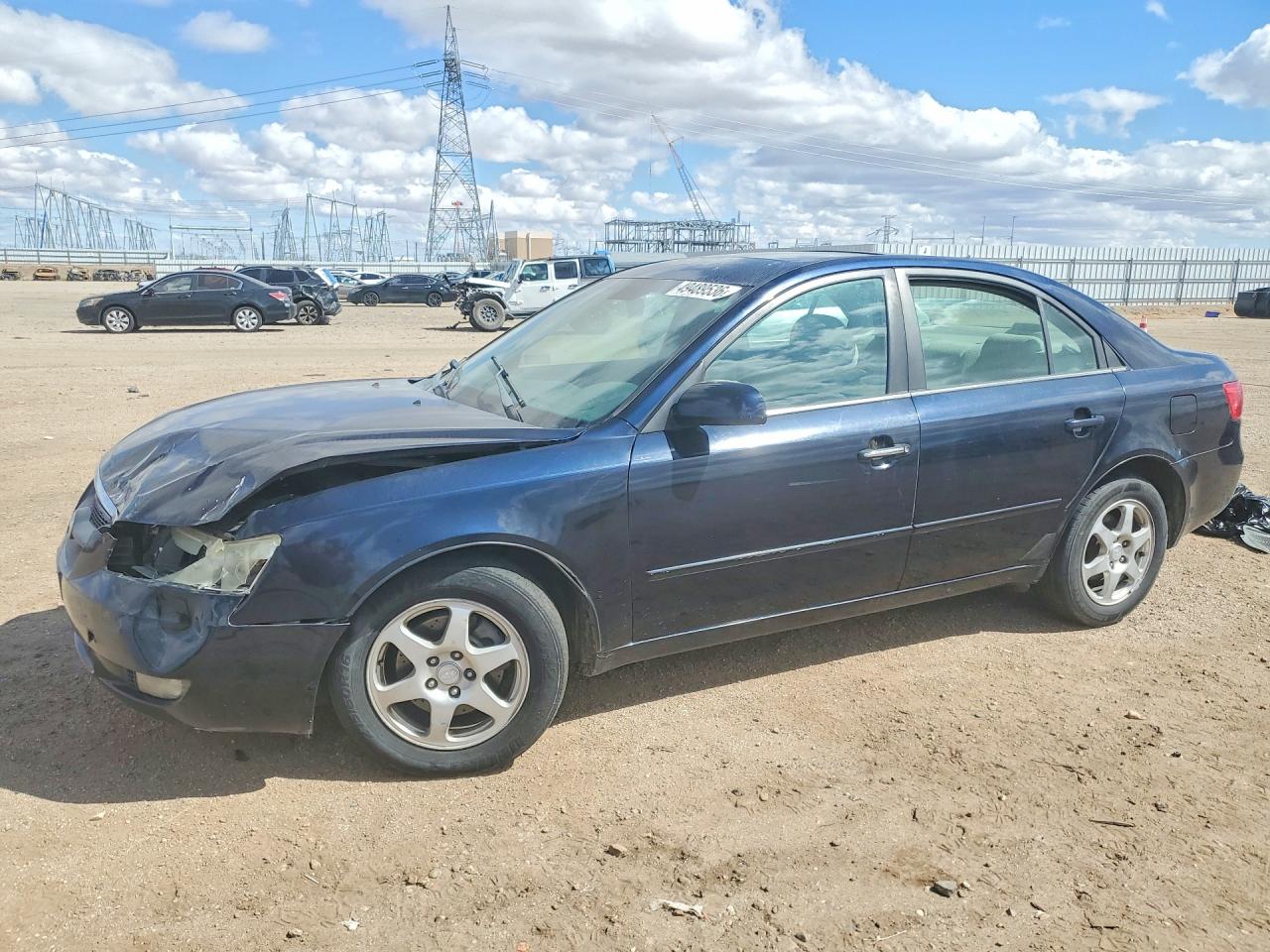 2006 Hyundai Sonata Gls V6 Blue vin: 5NPEU46F06H128098