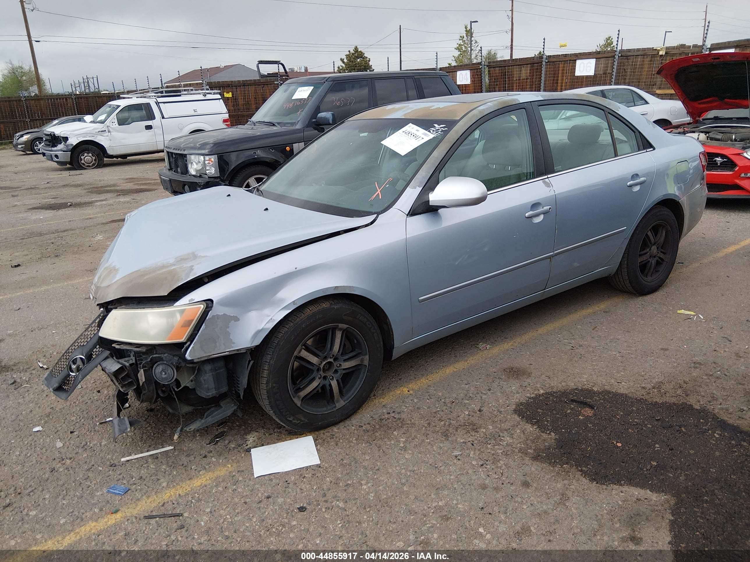 2006 Hyundai Sonata Gls/lx Blue vin: 5NPEU46F06H132135