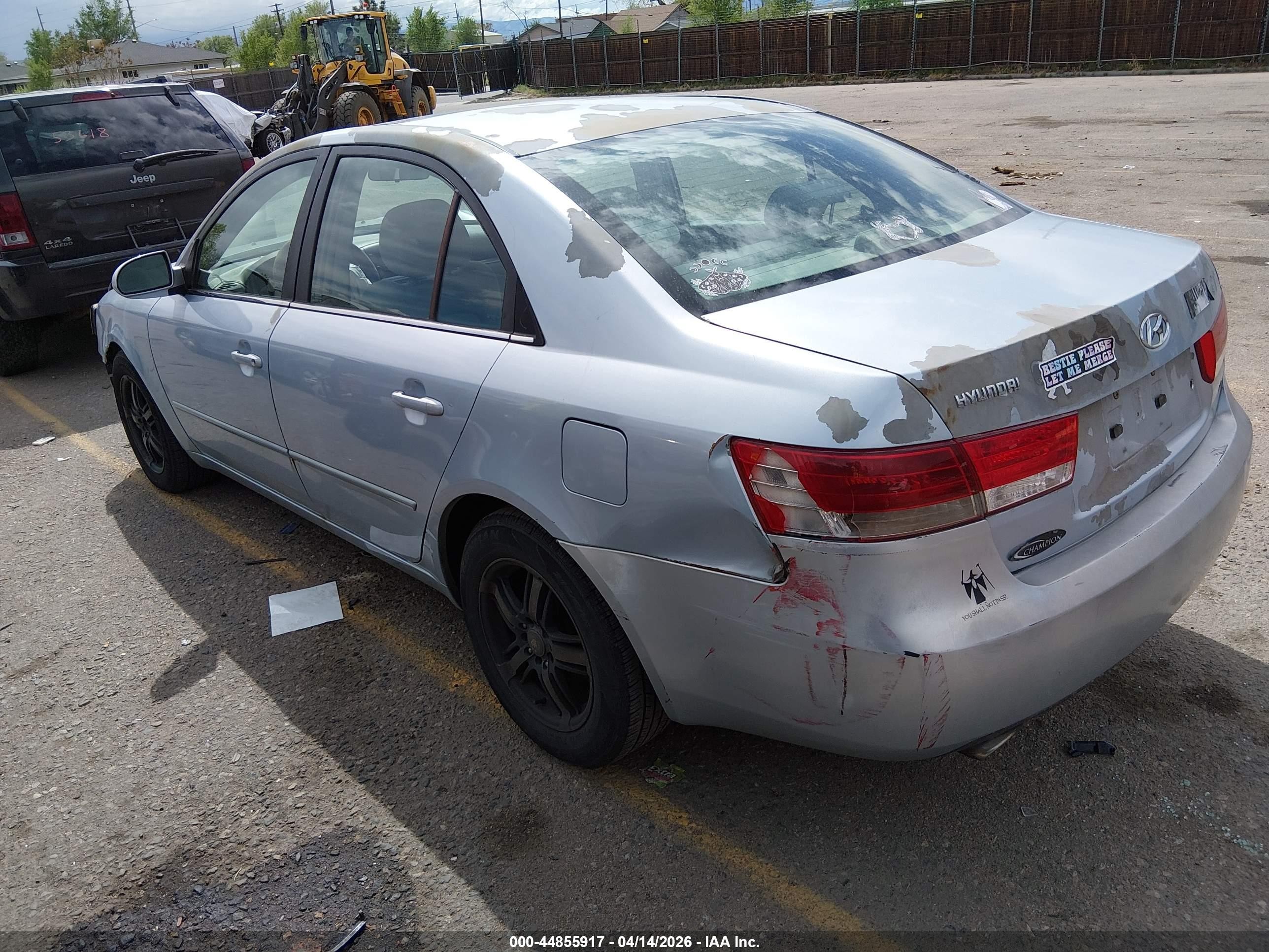 2006 Hyundai Sonata Gls/lx Blue vin: 5NPEU46F06H132135