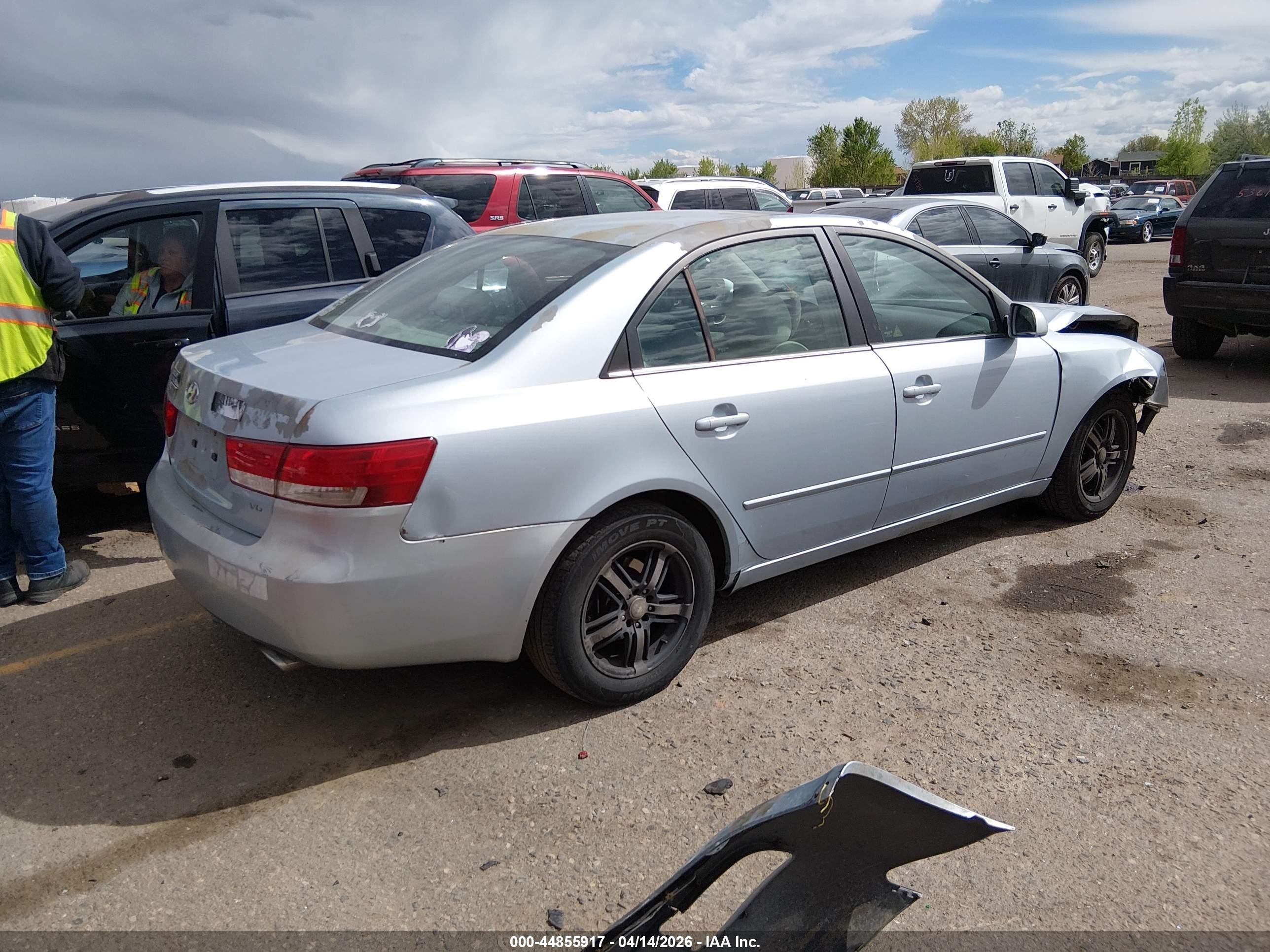 2006 Hyundai Sonata Gls/lx Blue vin: 5NPEU46F06H132135
