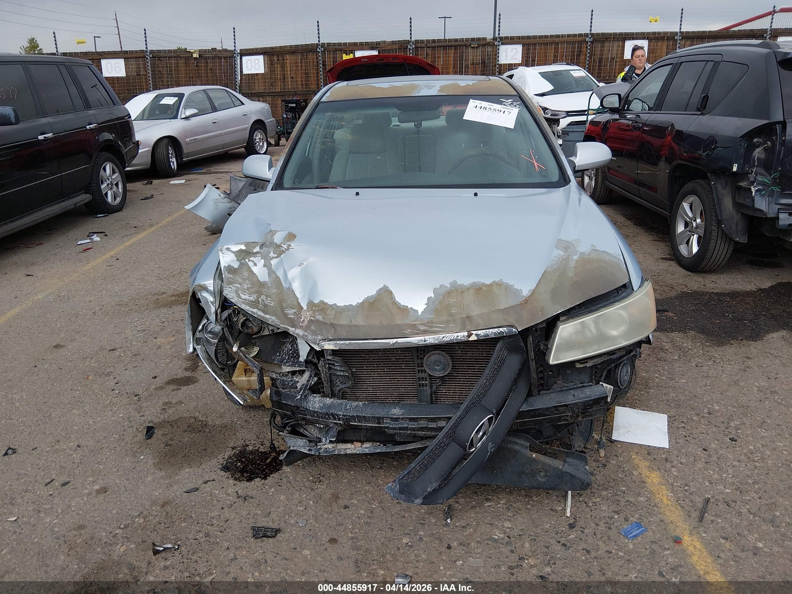 2006 Hyundai Sonata Gls/lx Blue vin: 5NPEU46F06H132135