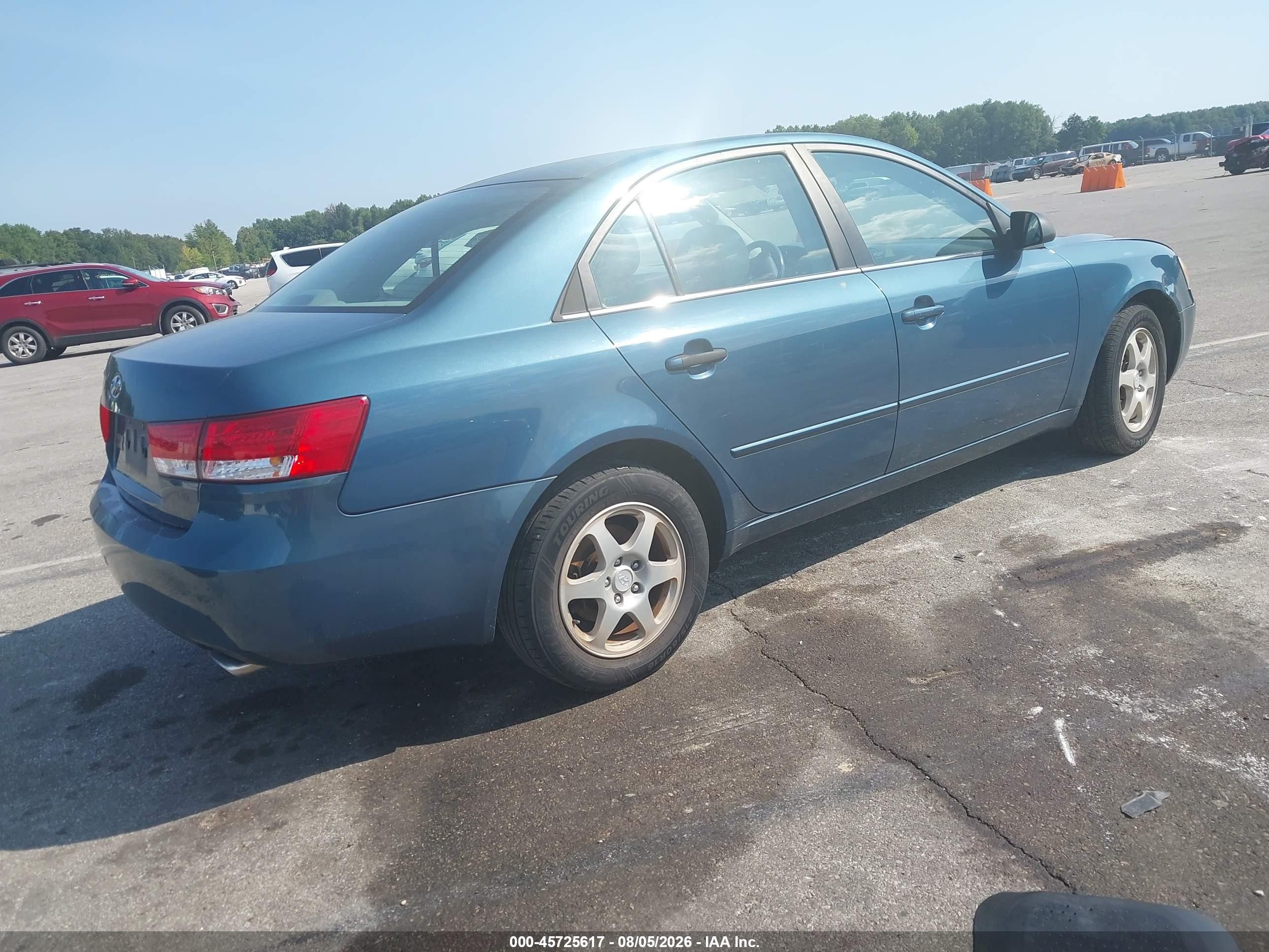 2006 Hyundai Sonata Gls V6/lx V6 Blue vin: 5NPEU46F06H136136