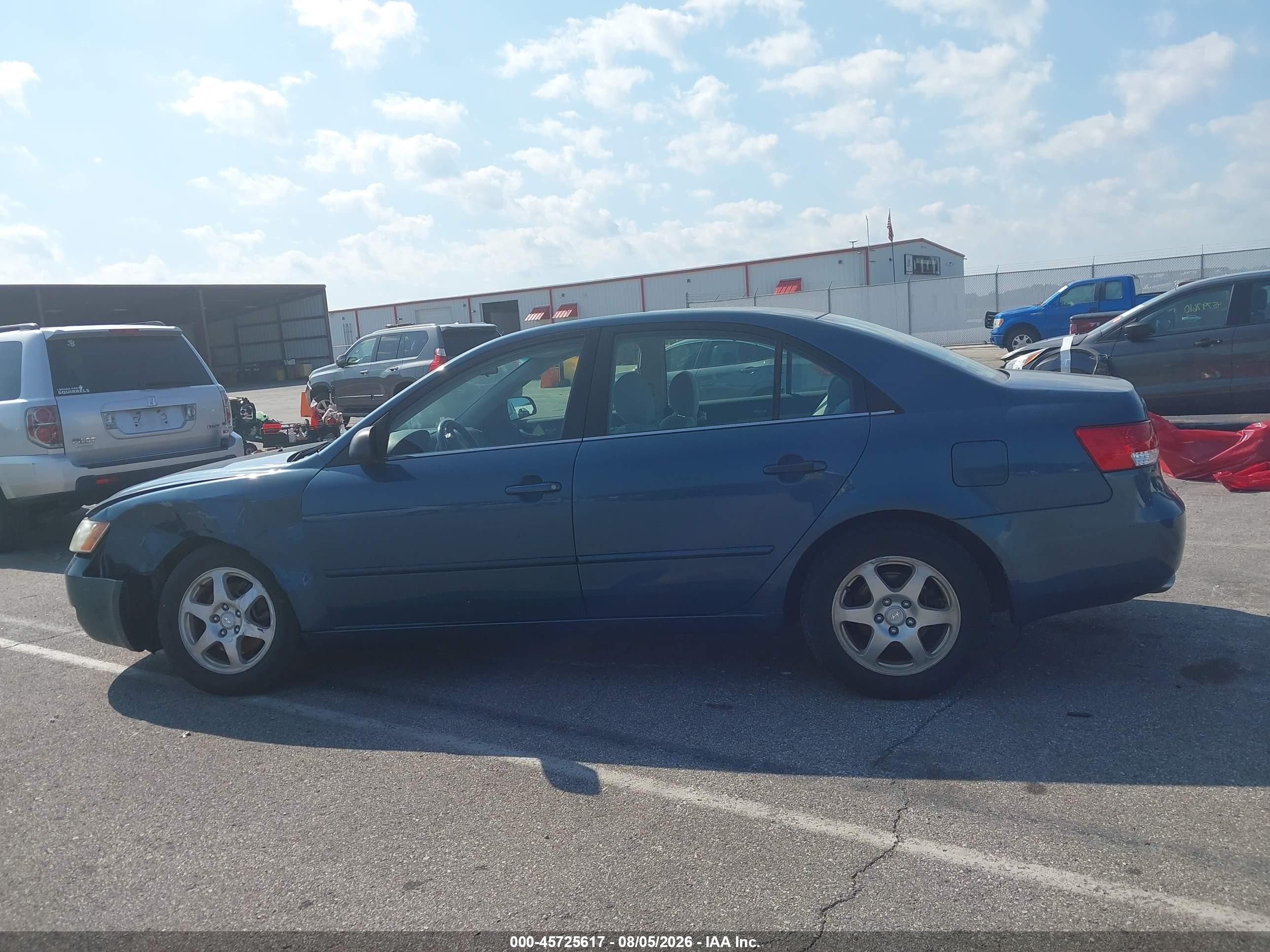 2006 Hyundai Sonata Gls V6/lx V6 Blue vin: 5NPEU46F06H136136
