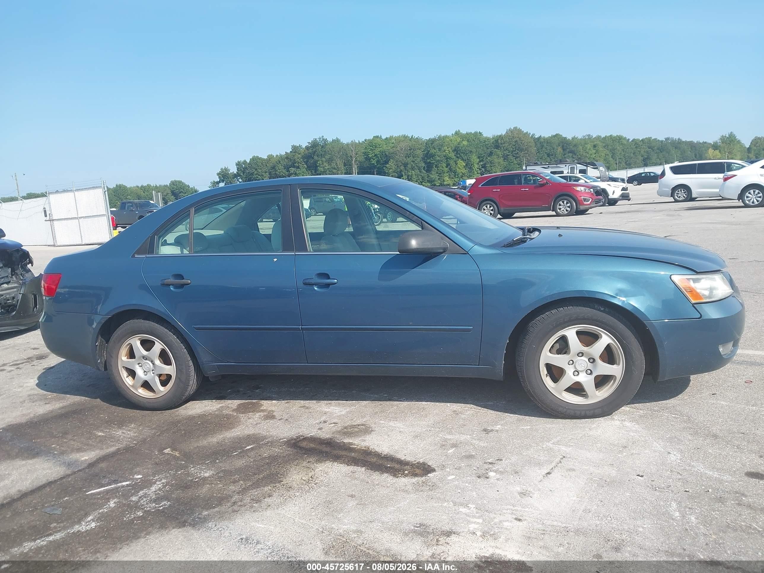 2006 Hyundai Sonata Gls V6/lx V6 Blue vin: 5NPEU46F06H136136