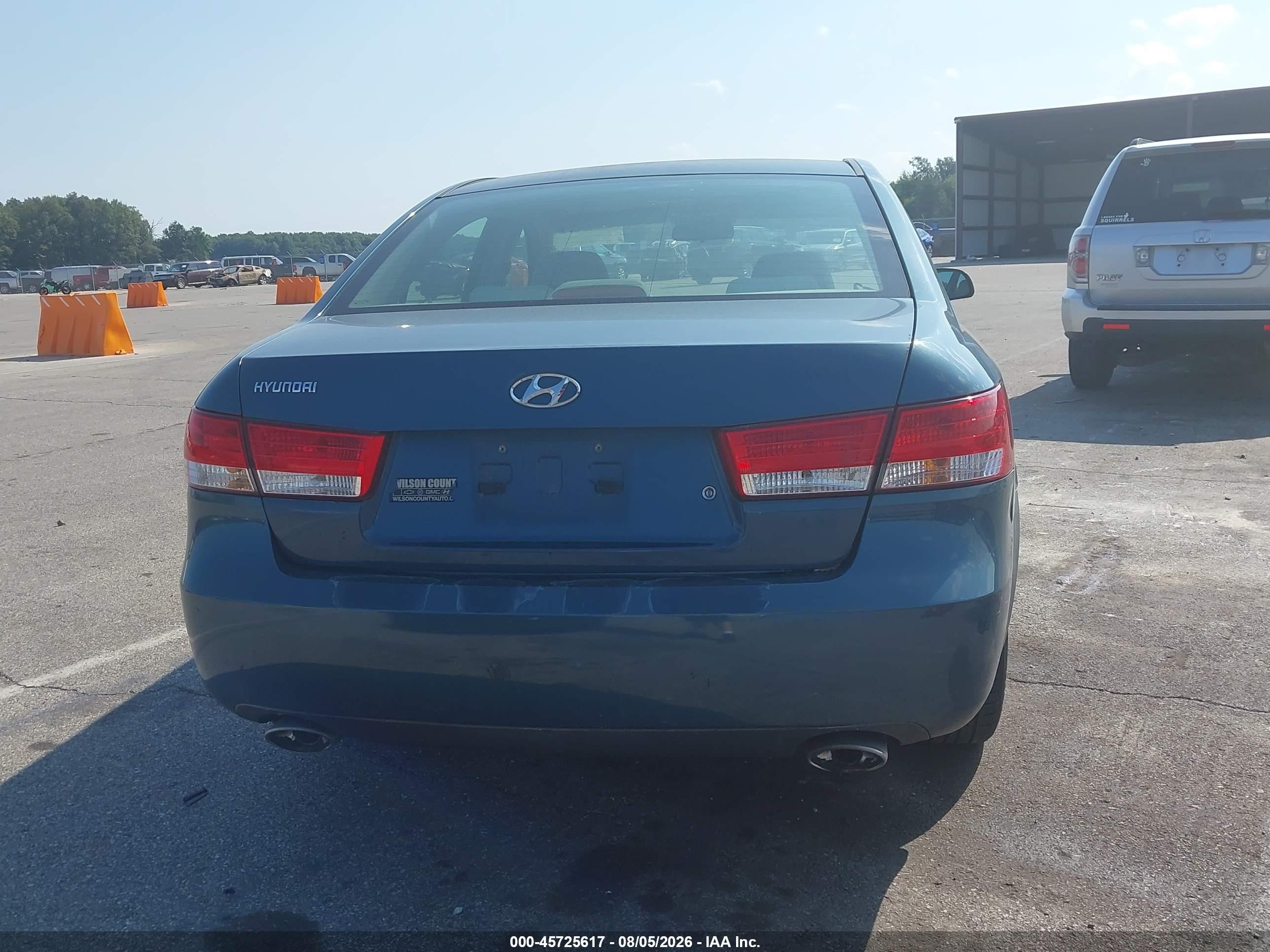 2006 Hyundai Sonata Gls V6/lx V6 Blue vin: 5NPEU46F06H136136