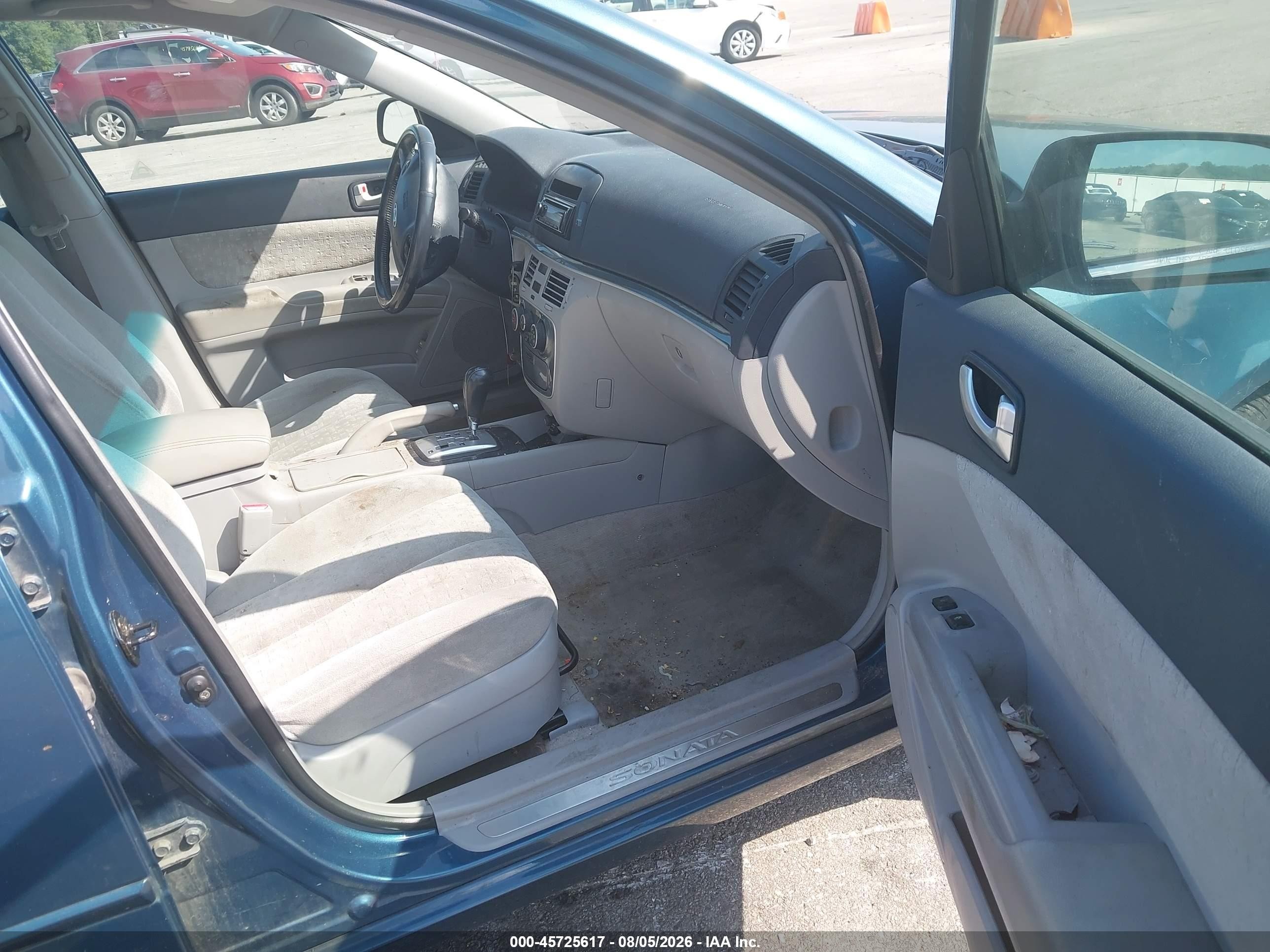 2006 Hyundai Sonata Gls V6/lx V6 Blue vin: 5NPEU46F06H136136
