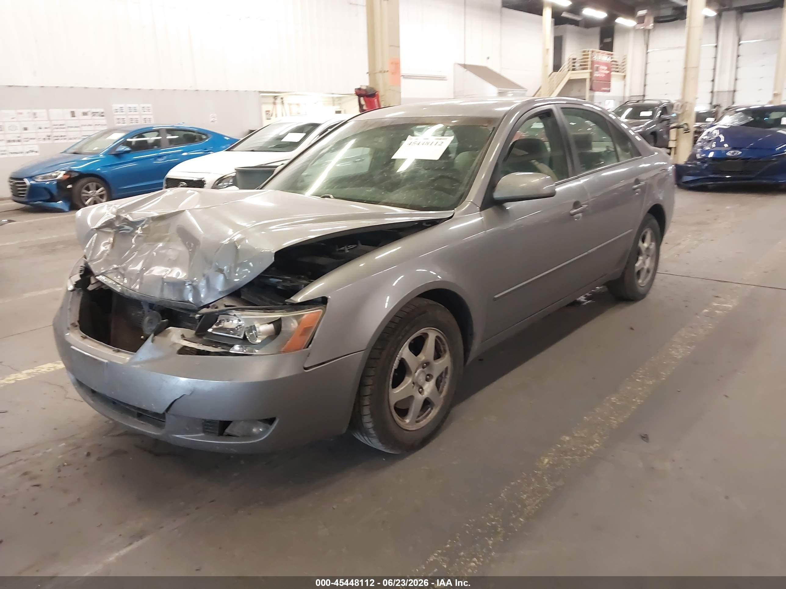 2006 Hyundai Sonata Gls V6/lx V6 Silver vin: 5NPEU46F06H150540
