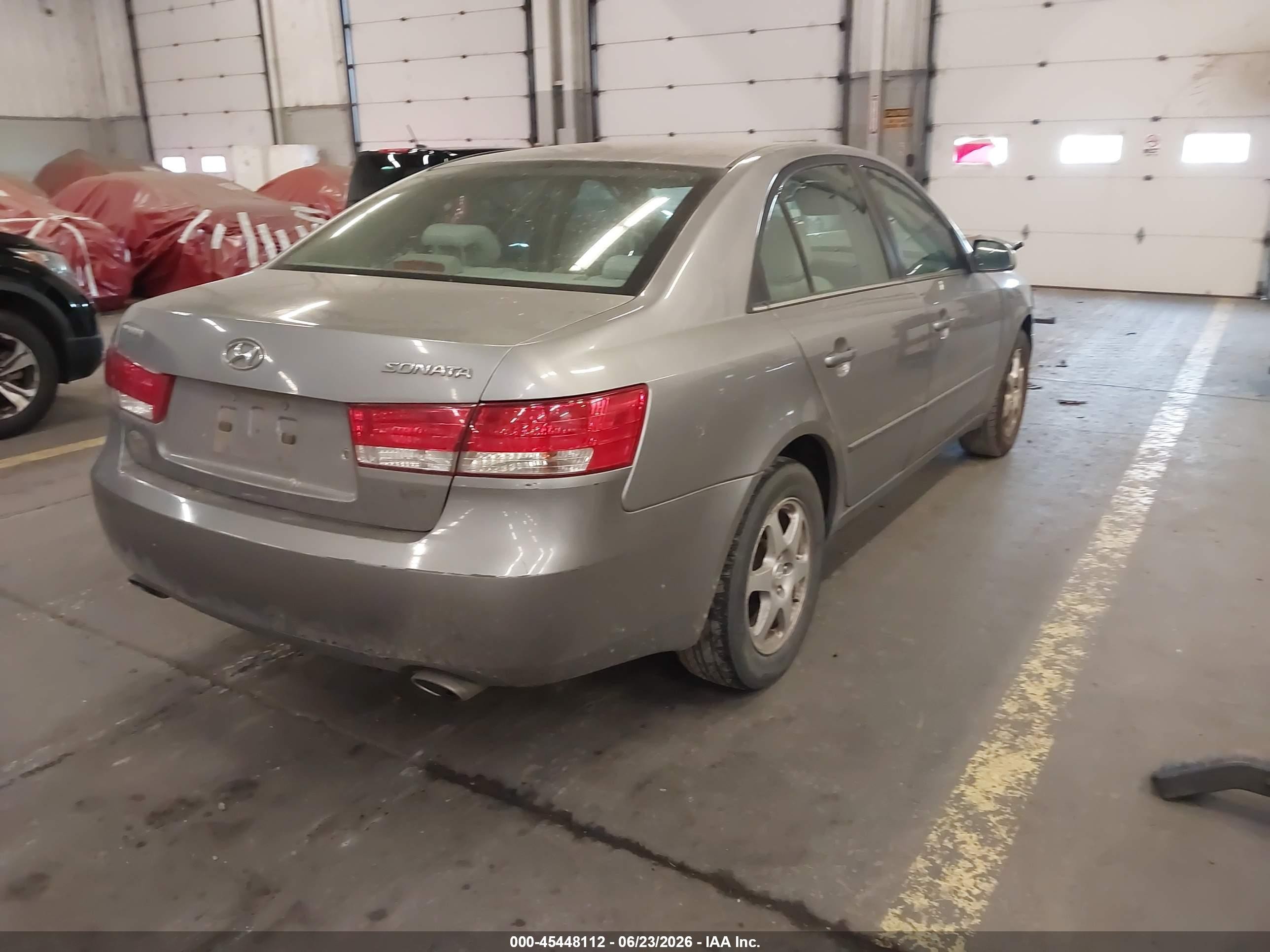 2006 Hyundai Sonata Gls V6/lx V6 Silver vin: 5NPEU46F06H150540