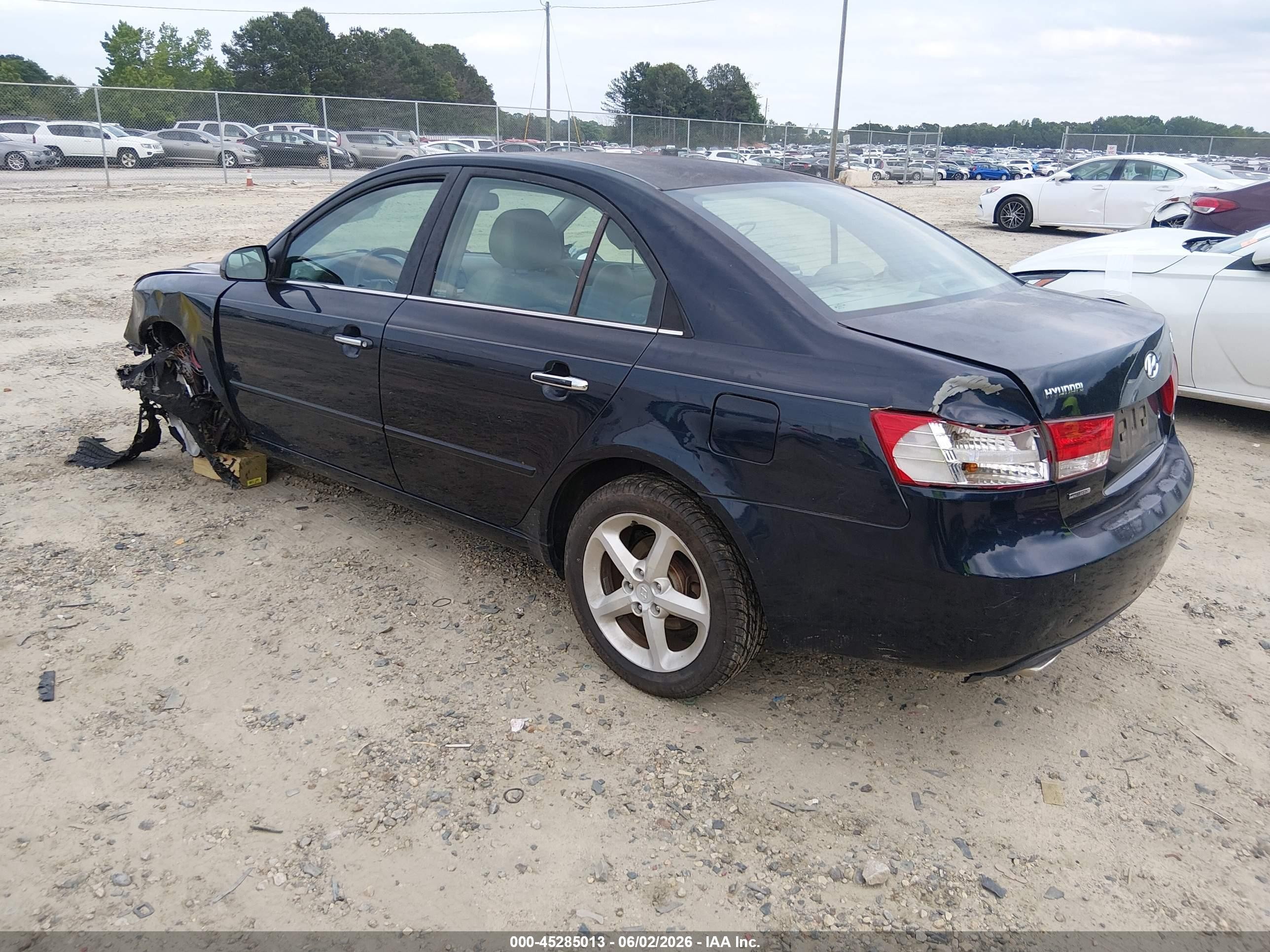 2007 Hyundai Sonata Limited/se V6 Blue vin: 5NPEU46F07H163032