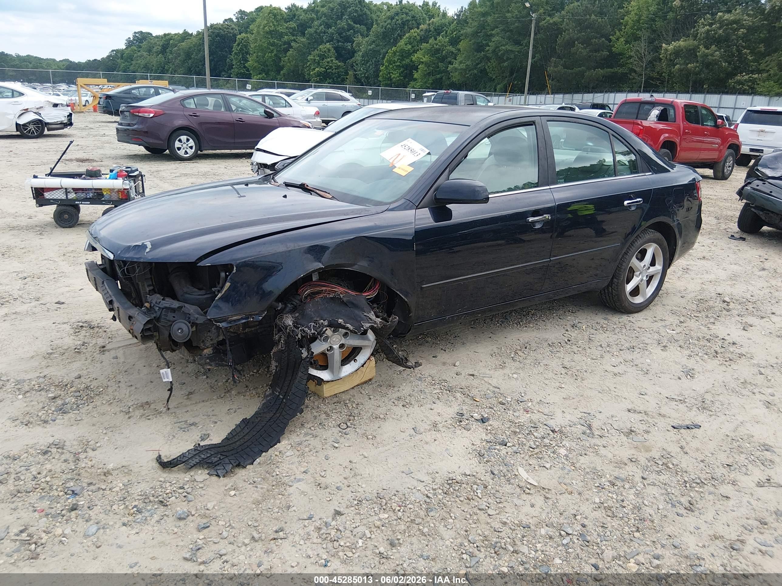 2007 Hyundai Sonata Limited/se V6 Blue vin: 5NPEU46F07H163032