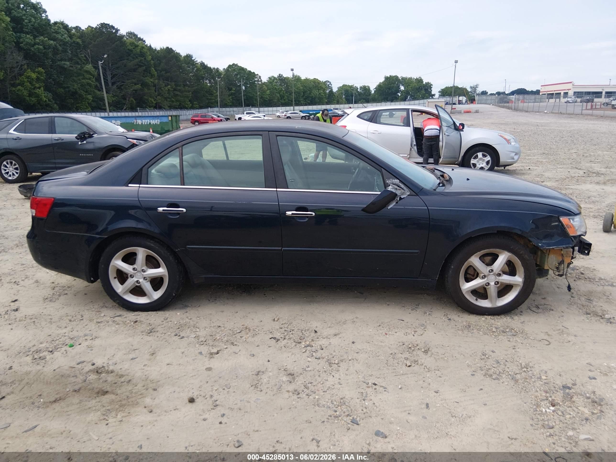 2007 Hyundai Sonata Limited/se V6 Blue vin: 5NPEU46F07H163032