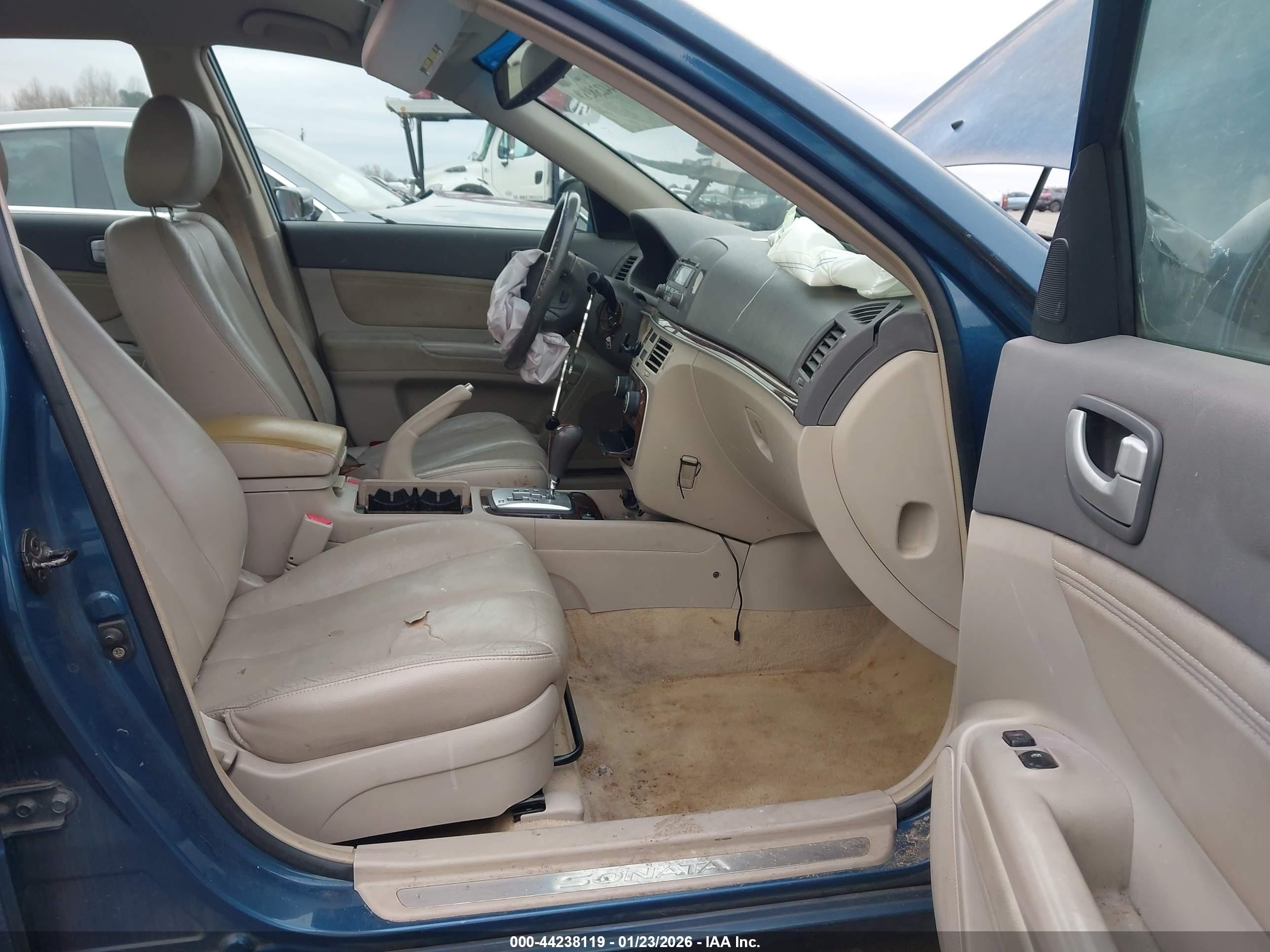 2007 Hyundai Sonata Limited/se V6 Teal vin: 5NPEU46F07H216019