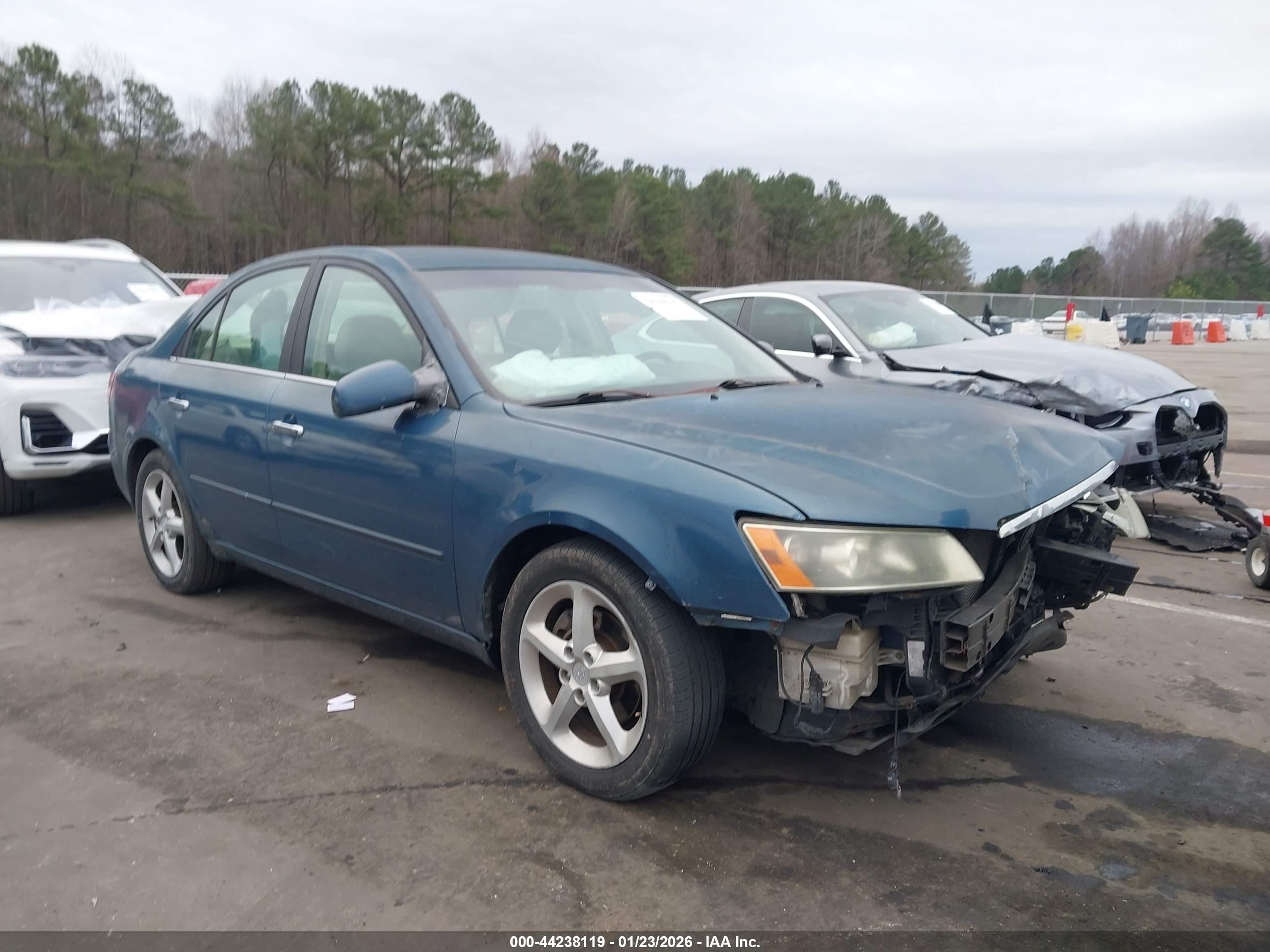 2007 Hyundai Sonata Limited/se V6 Teal vin: 5NPEU46F07H216019