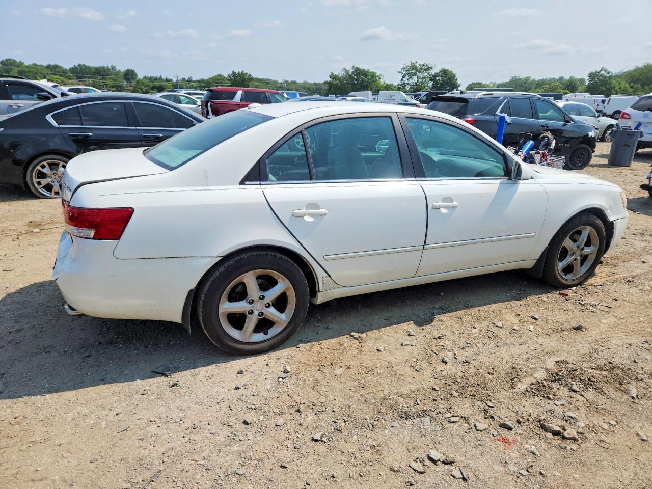 2007 Hyundai Sonata Se White vin: 5NPEU46F07H252390