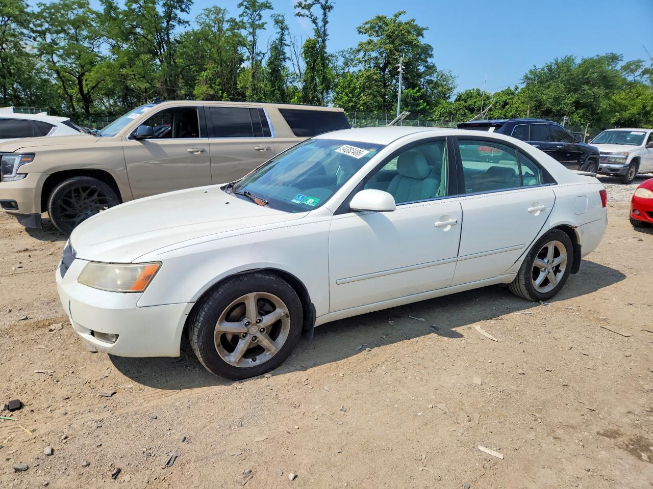 2007 Hyundai Sonata Se Белый vin: 5NPEU46F07H252390