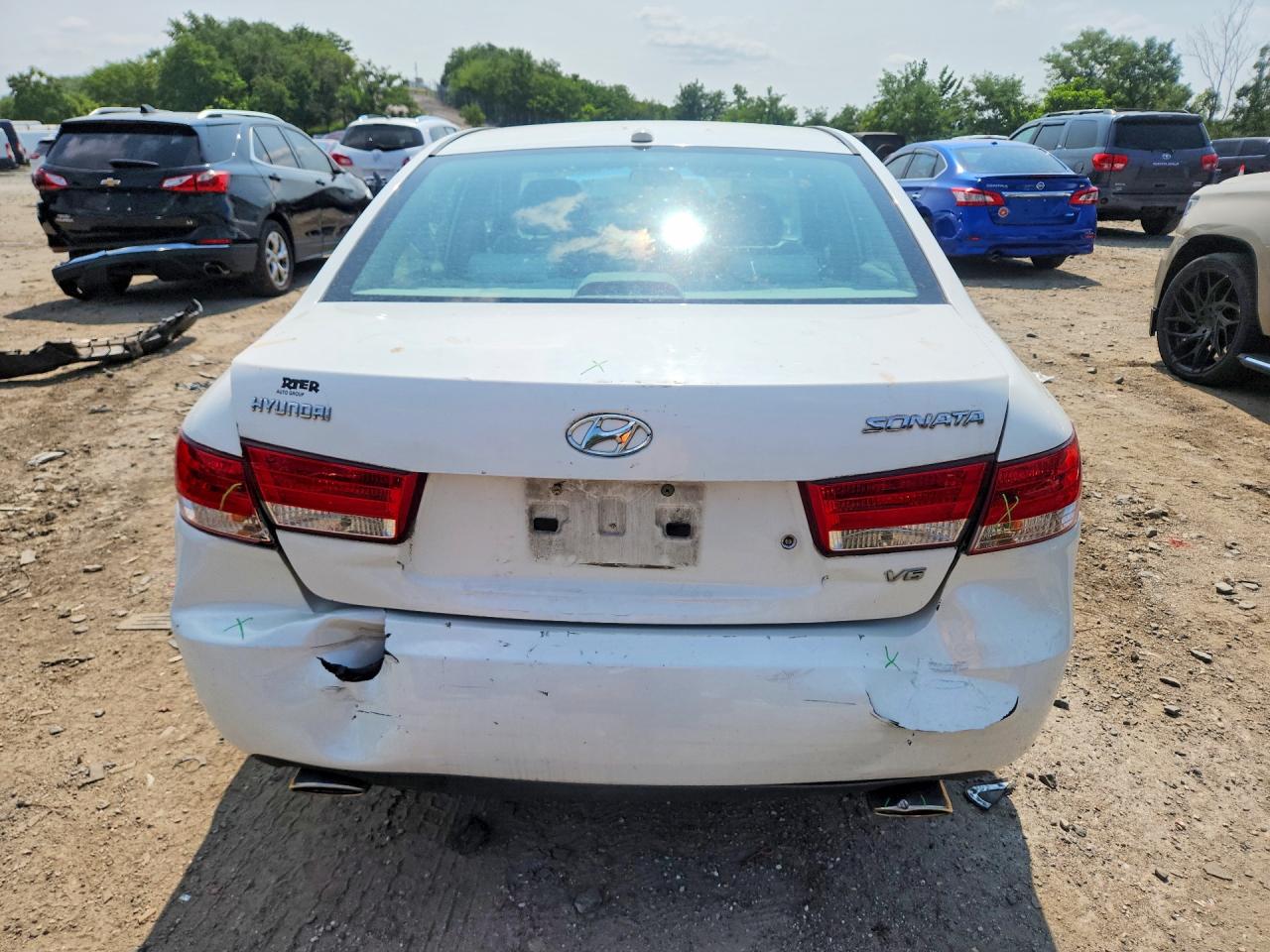 2007 Hyundai Sonata Se White vin: 5NPEU46F07H252390