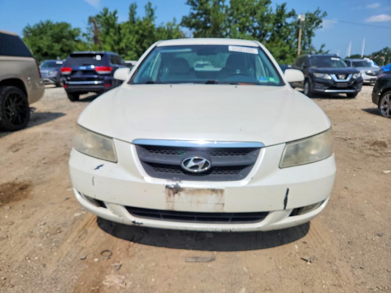 2007 Hyundai Sonata Se White vin: 5NPEU46F07H252390