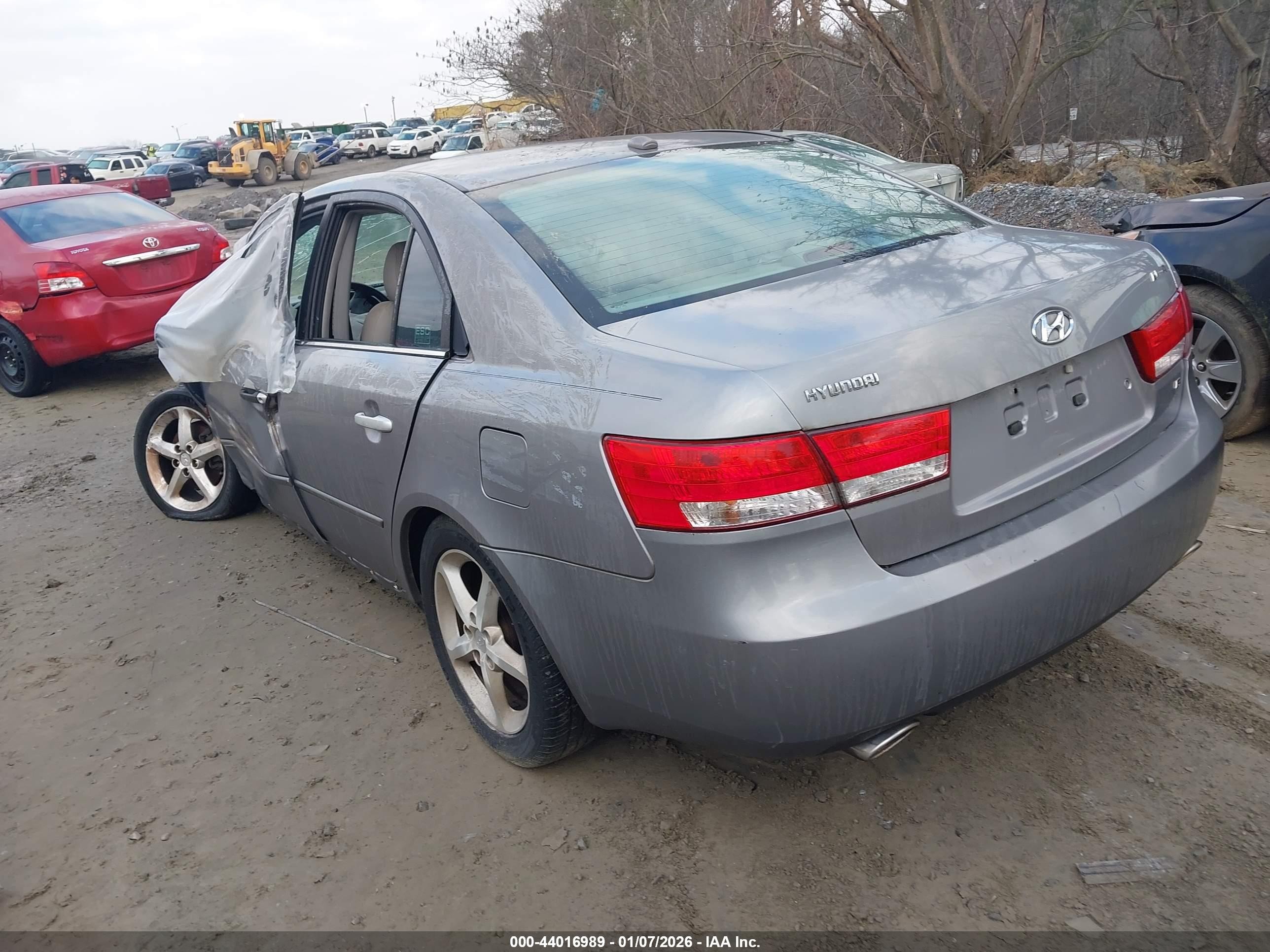 2007 Hyundai Sonata Limited/se V6 Gray vin: 5NPEU46F07H260649