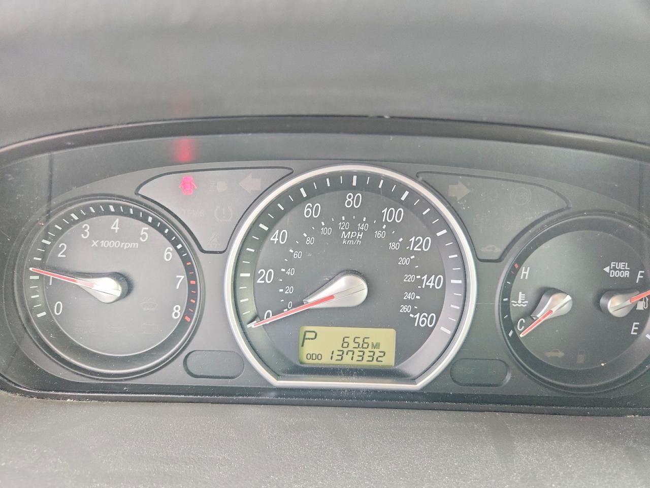2007 Hyundai Sonata Se Red vin: 5NPEU46F07H269738