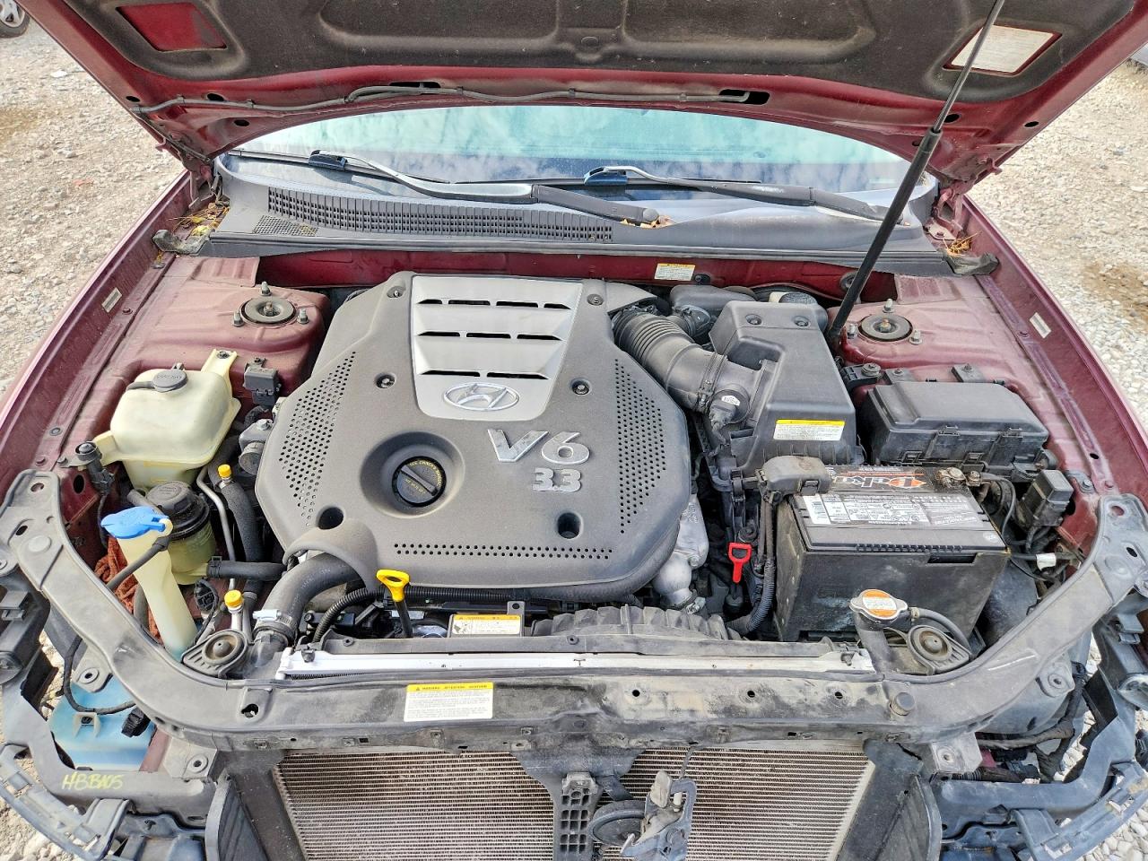 2007 Hyundai Sonata Se Red vin: 5NPEU46F07H269738