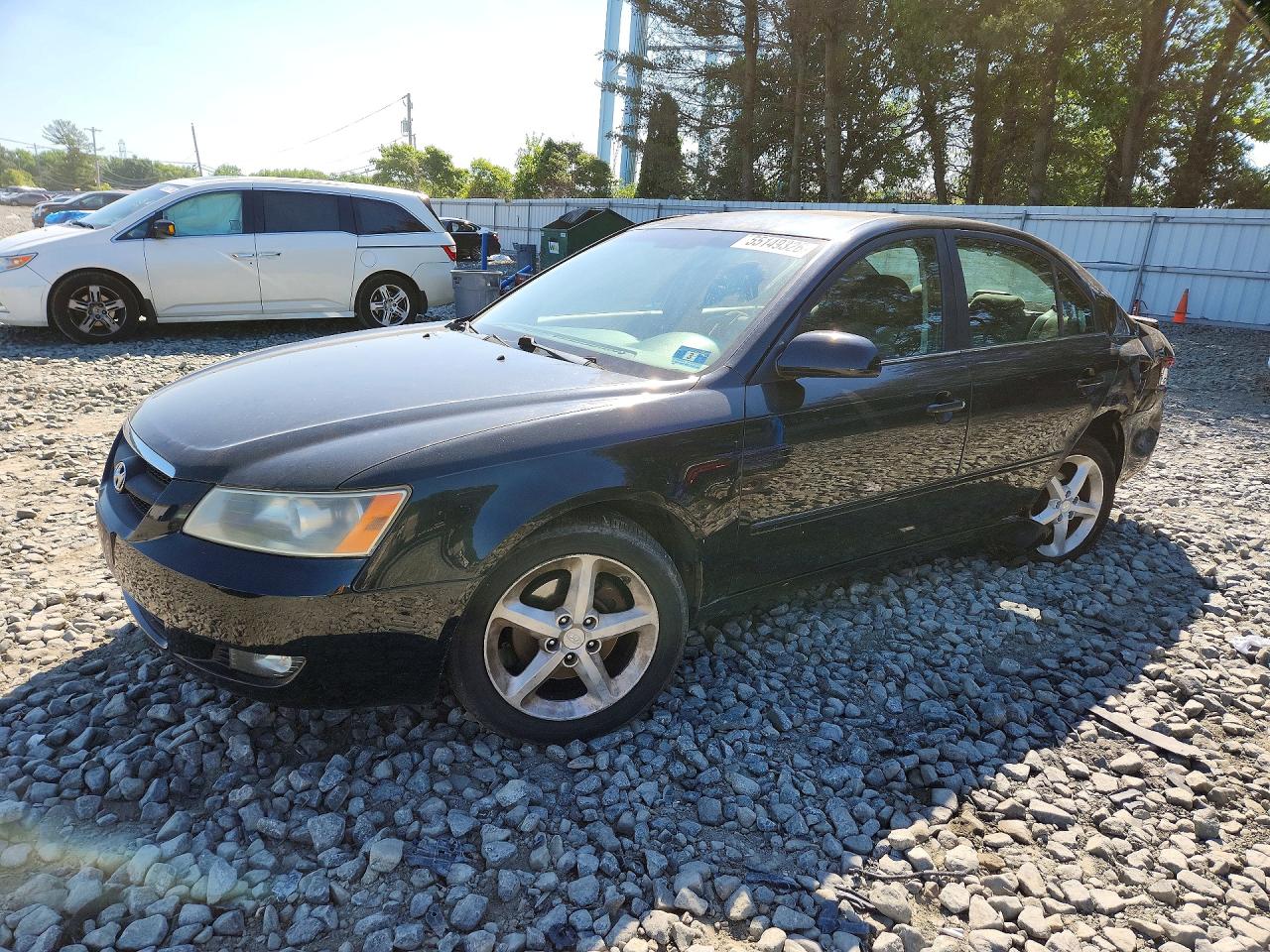 2008 Hyundai Sonata Se V6 Black vin: 5NPEU46F08H353771