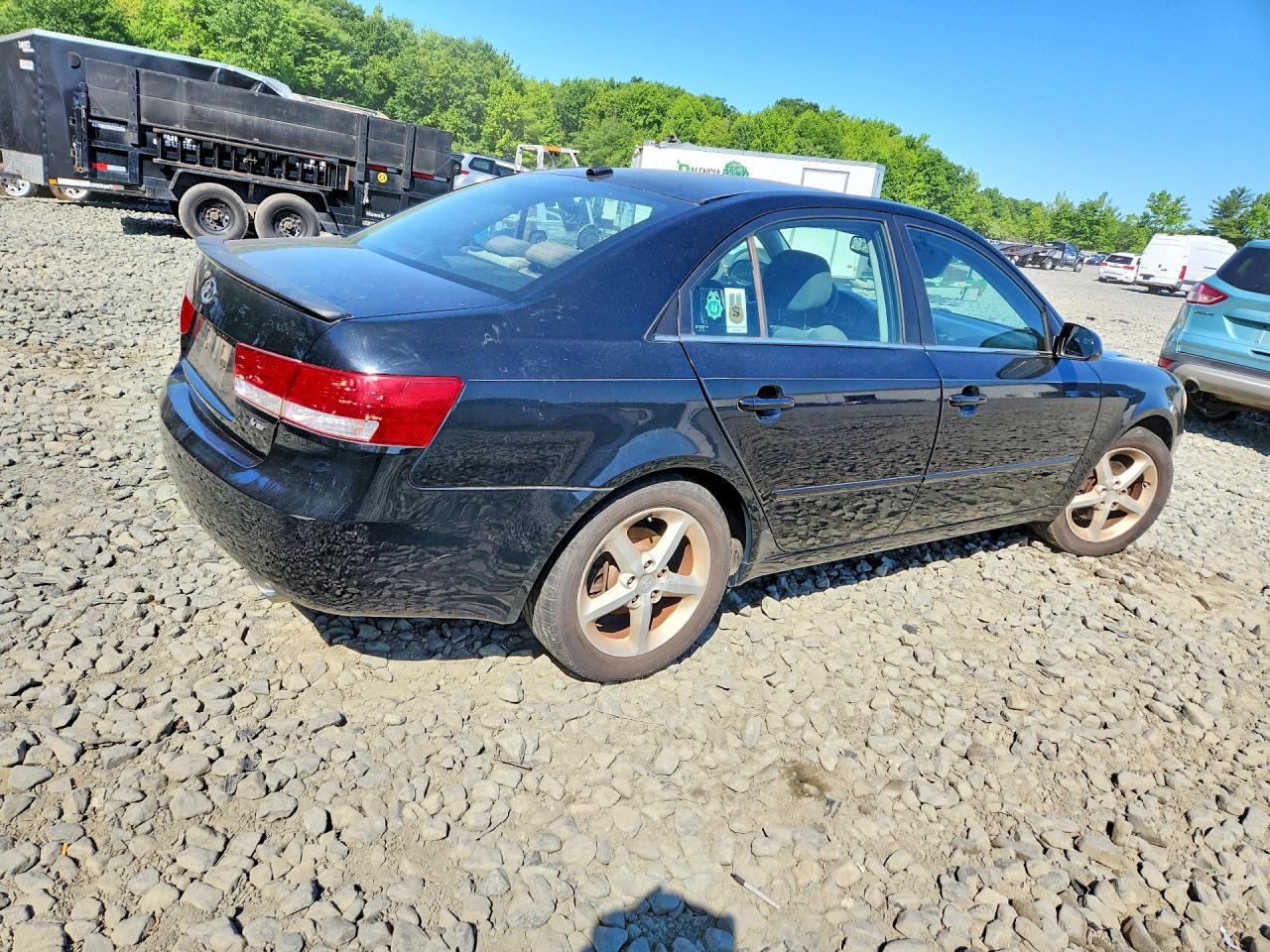 2008 Hyundai Sonata Se V6 Black vin: 5NPEU46F08H353771