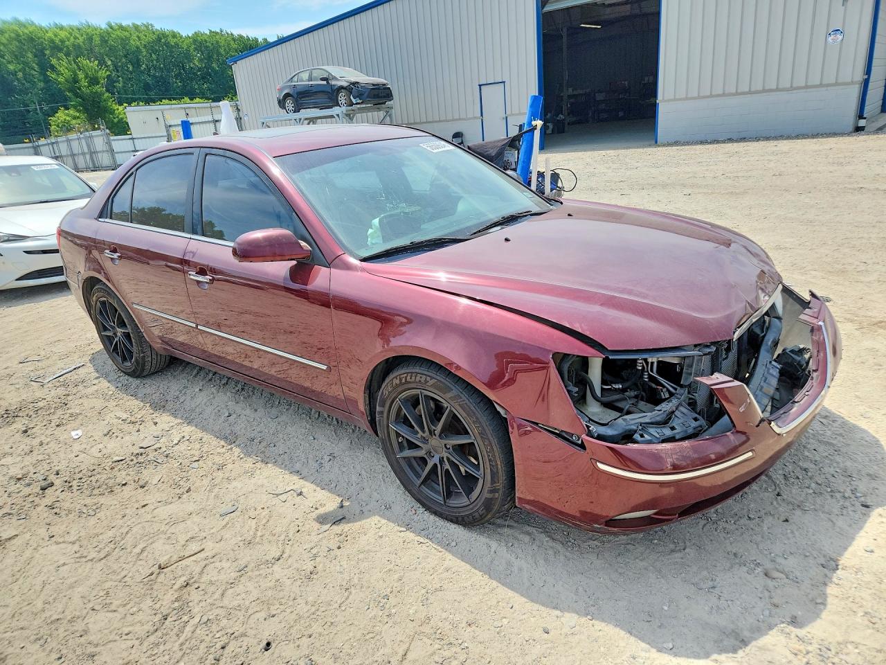 2009 Hyundai Sonata Limited V6 Burgundy vin: 5NPEU46F09H432441