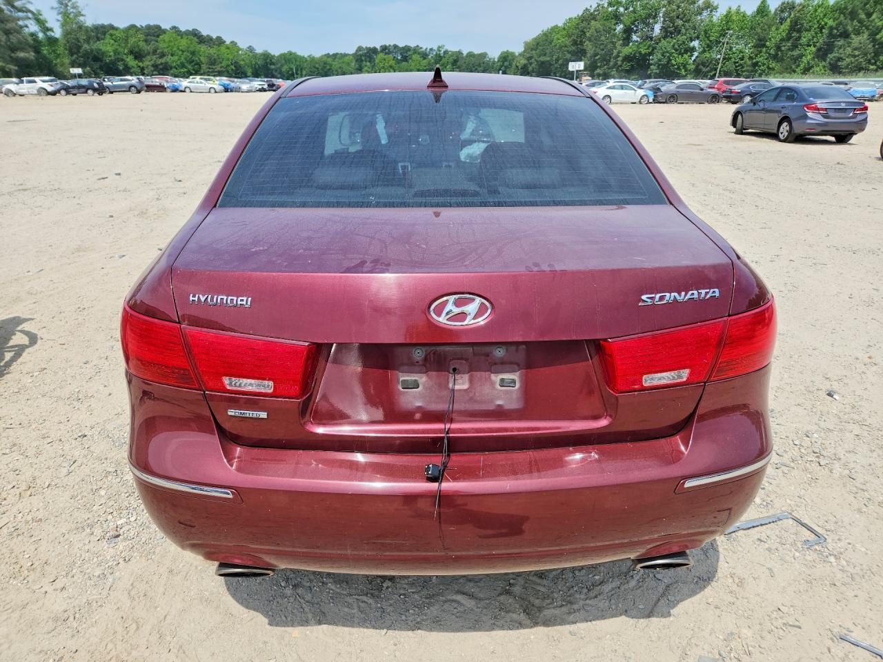 2009 Hyundai Sonata Limited V6 Burgundy vin: 5NPEU46F09H432441
