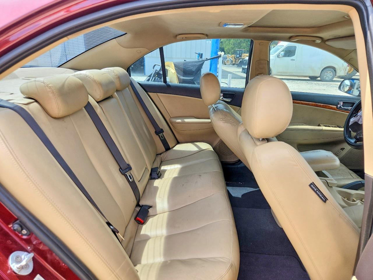 2009 Hyundai Sonata Limited V6 Burgundy vin: 5NPEU46F09H432441