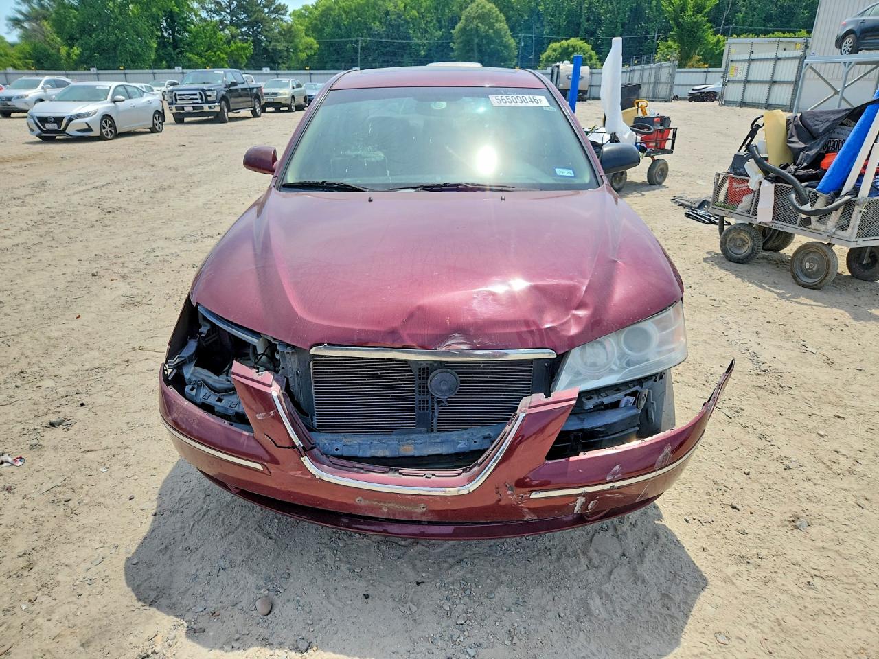 2009 Hyundai Sonata Limited V6 Burgundy vin: 5NPEU46F09H432441