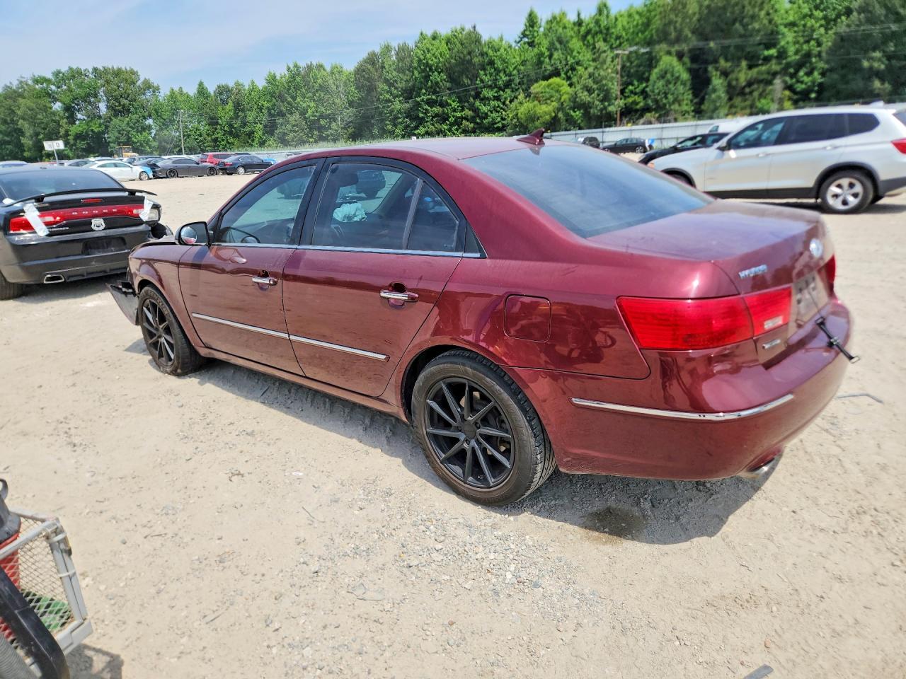 2009 Hyundai Sonata Limited V6 Burgundy vin: 5NPEU46F09H432441