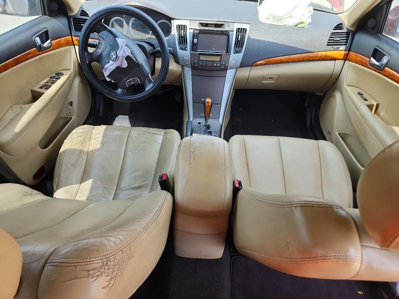 2009 Hyundai Sonata Limited V6 Burgundy vin: 5NPEU46F09H432441