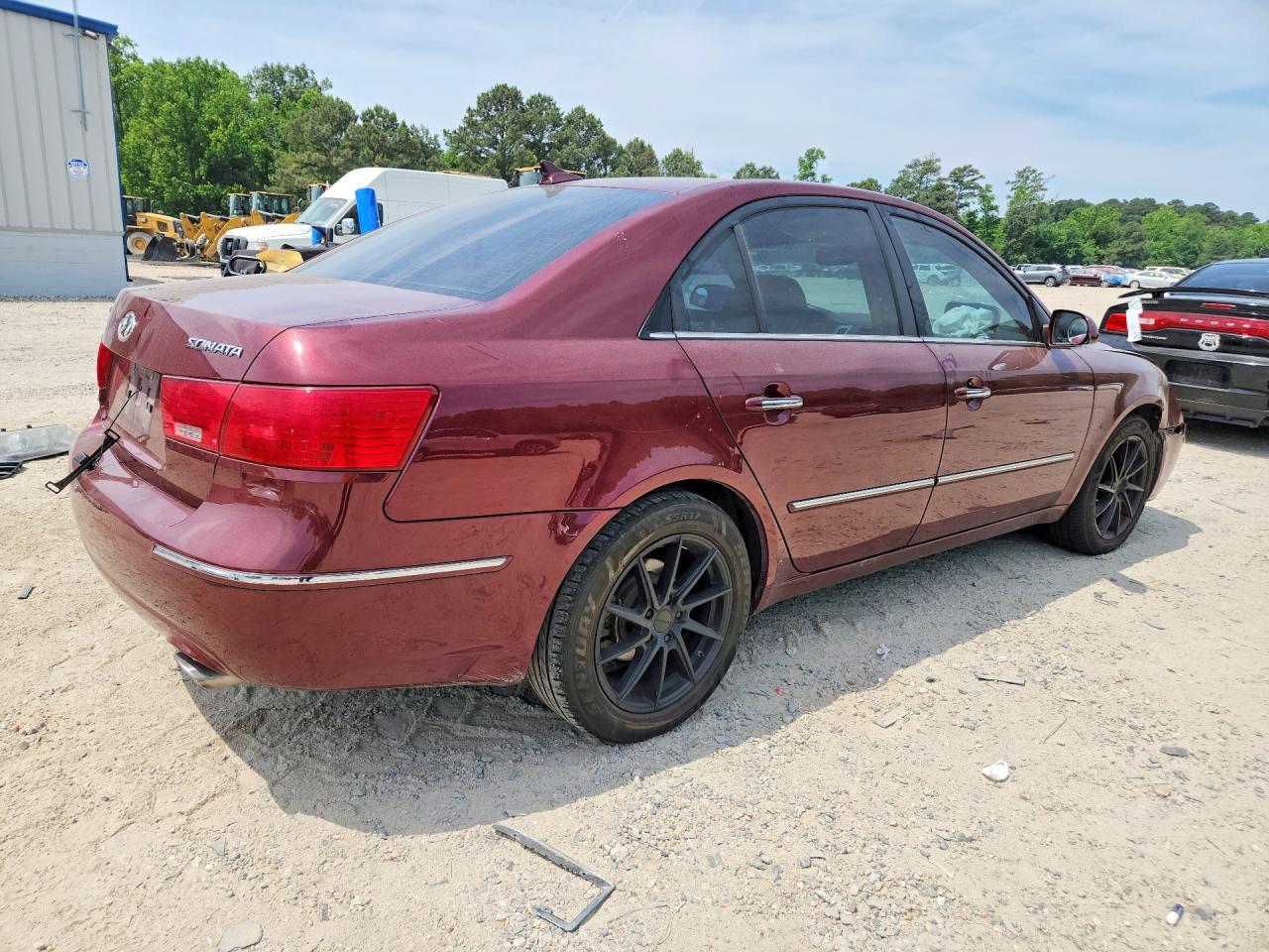 2009 Hyundai Sonata Limited V6 Burgundy vin: 5NPEU46F09H432441