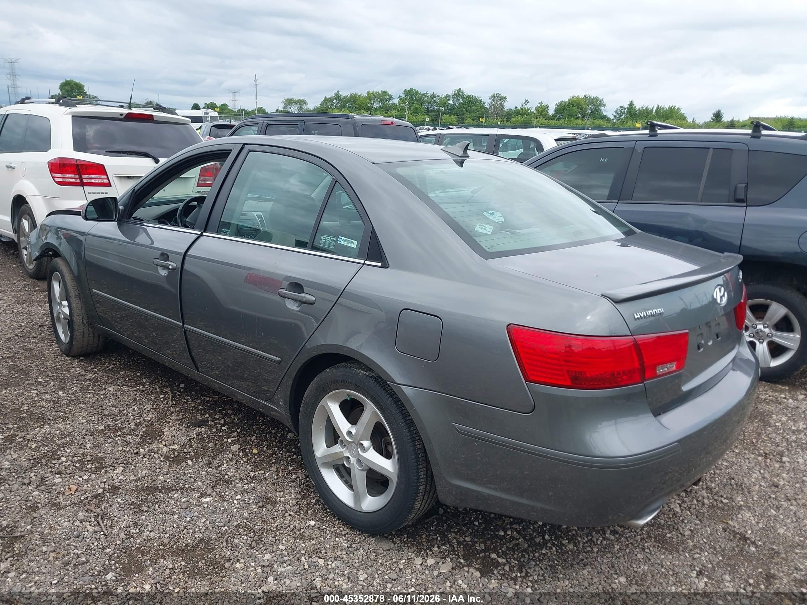 2009 Hyundai Sonata Se V6 Gray vin: 5NPEU46F09H451538