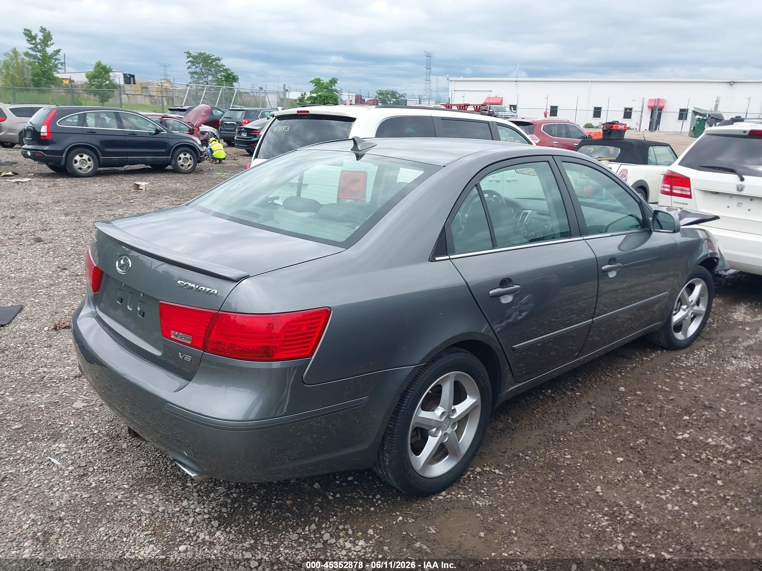 2009 Hyundai Sonata Se V6 Gray vin: 5NPEU46F09H451538