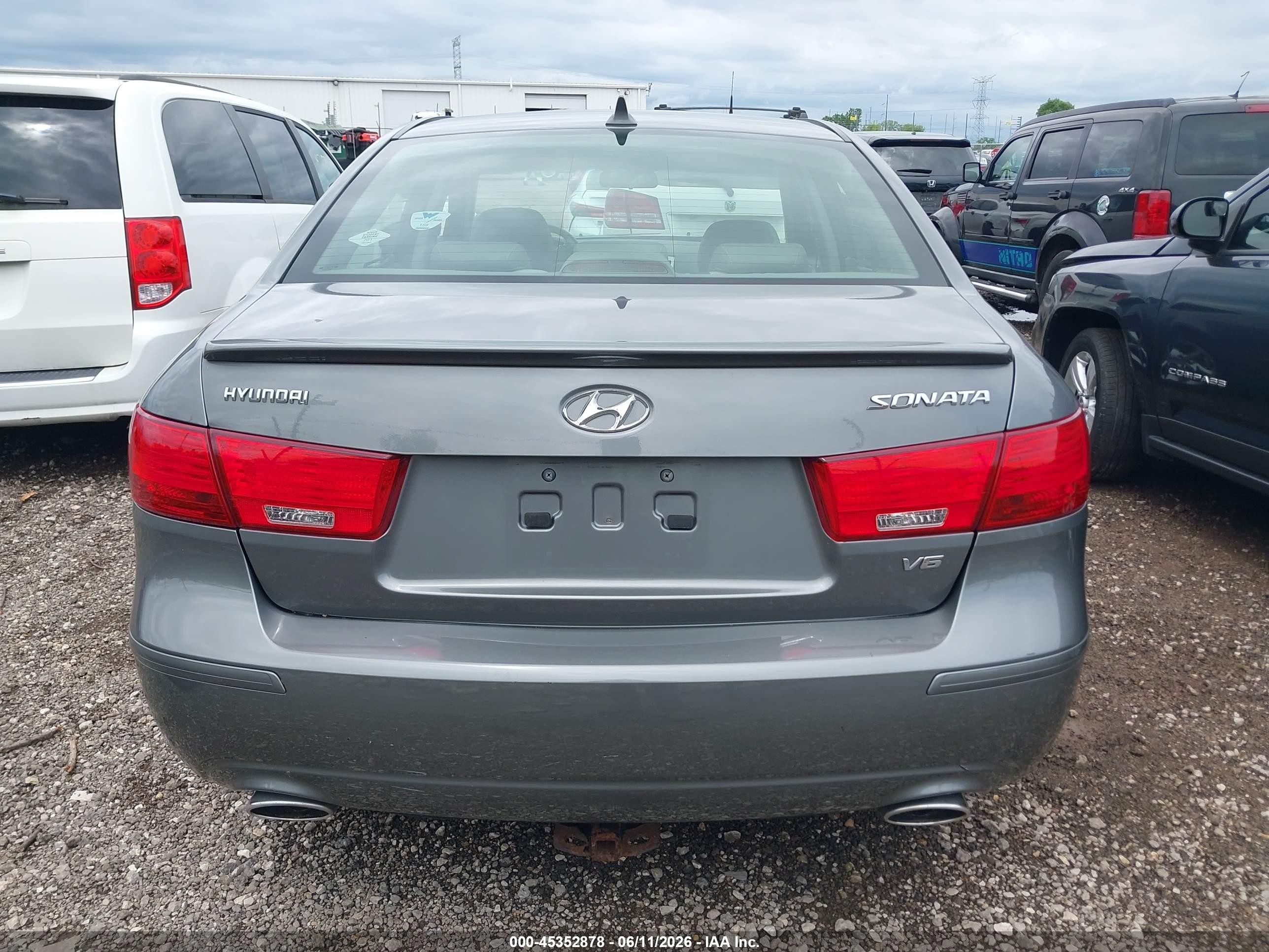 2009 Hyundai Sonata Se V6 Gray vin: 5NPEU46F09H451538