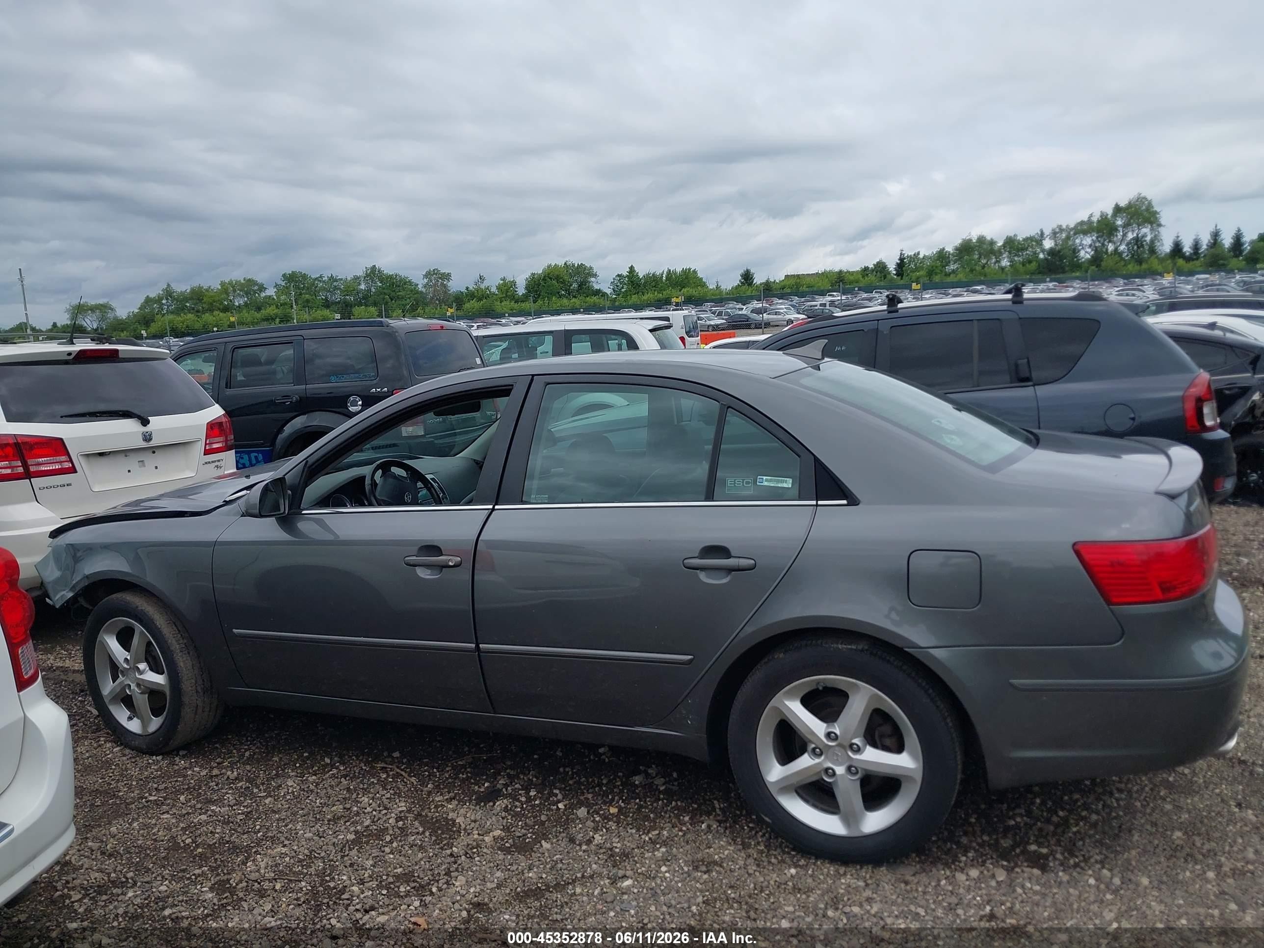 2009 Hyundai Sonata Se V6 Gray vin: 5NPEU46F09H451538