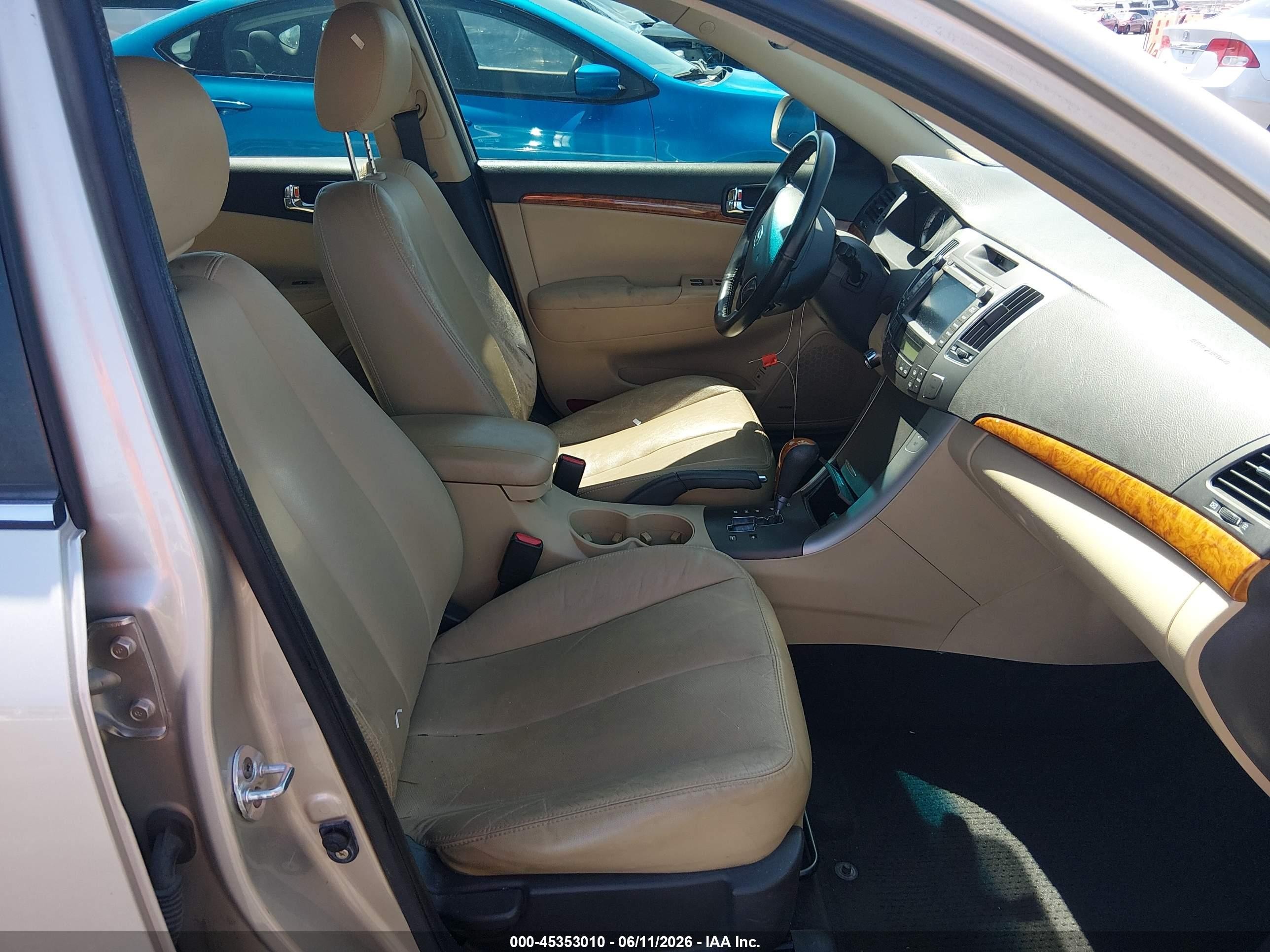 2009 Hyundai Sonata Limited V6 Tan vin: 5NPEU46F09H468565