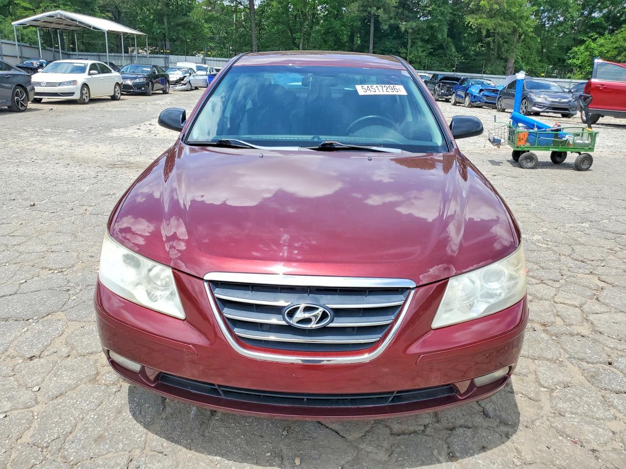 2009 Hyundai Sonata Se V6 Burgundy vin: 5NPEU46F09H476004