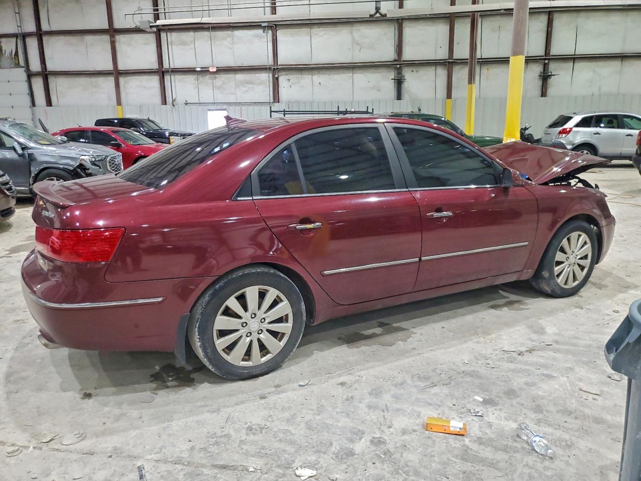 2009 Hyundai Sonata Limited V6 Бордовый vin: 5NPEU46F09H550229