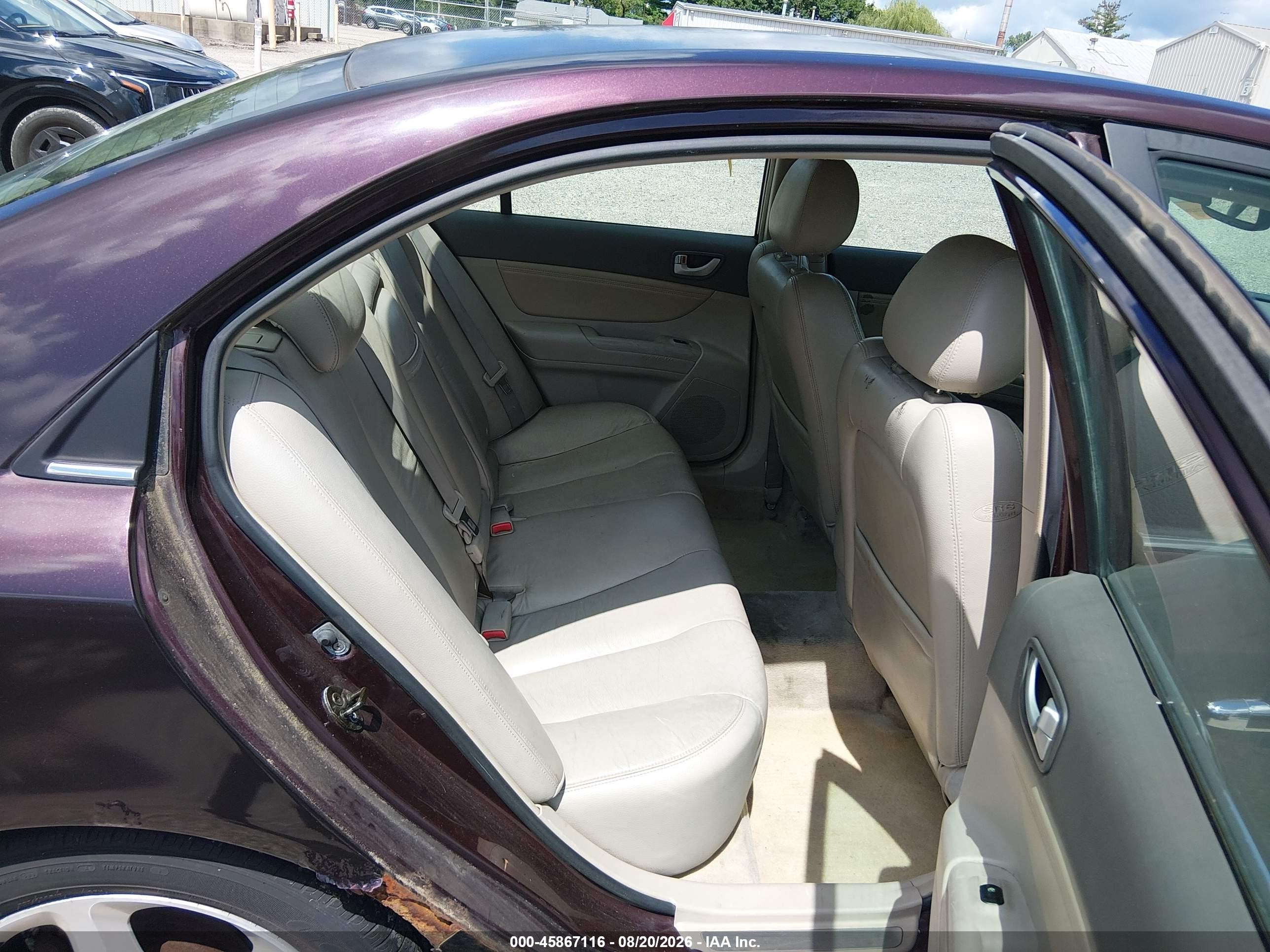 2006 Hyundai Sonata Gls V6/lx V6 Темно-бордовый vin: 5NPEU46F16H015289