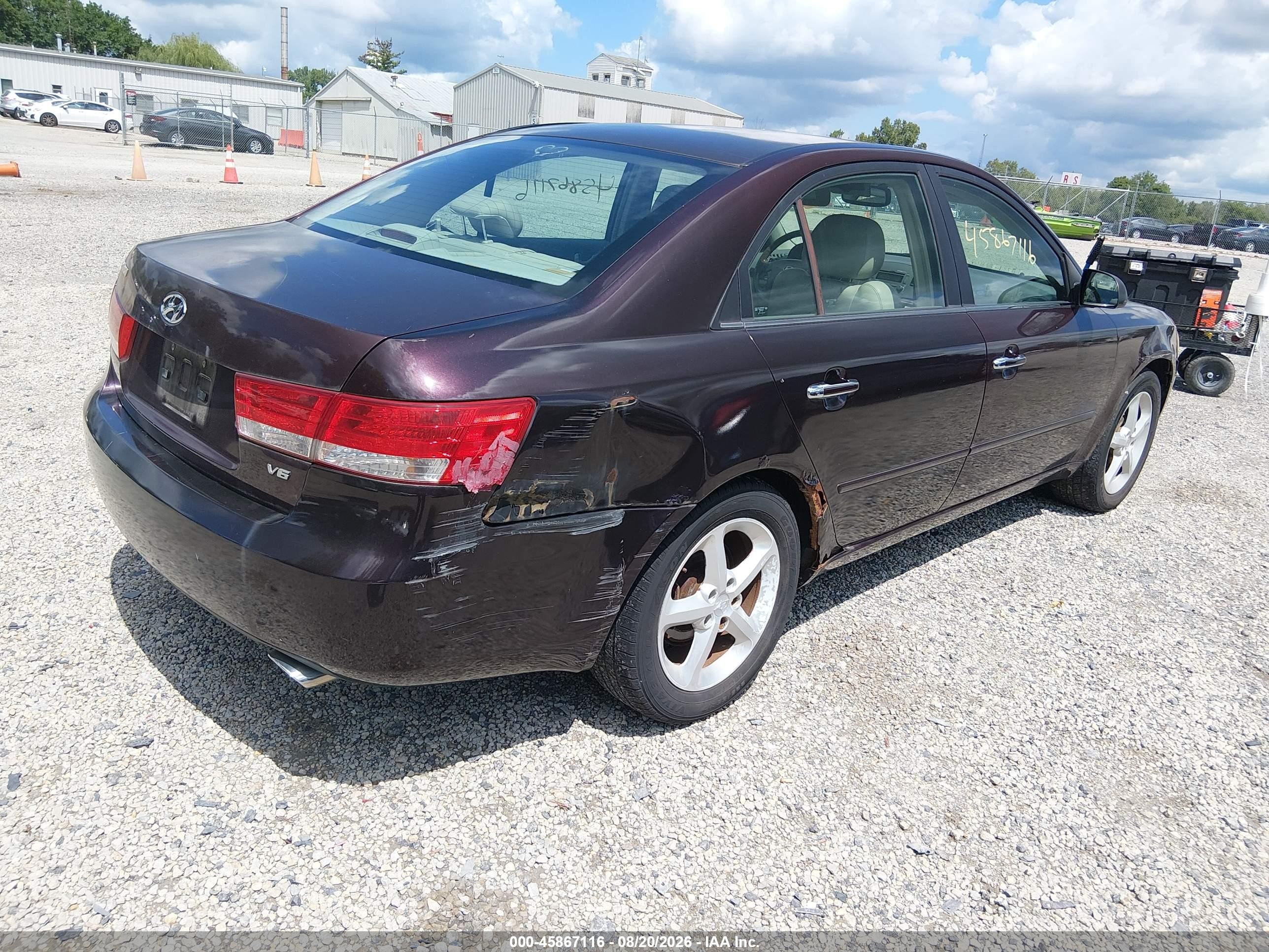 2006 Hyundai Sonata Gls V6/lx V6 Темно-бордовый vin: 5NPEU46F16H015289