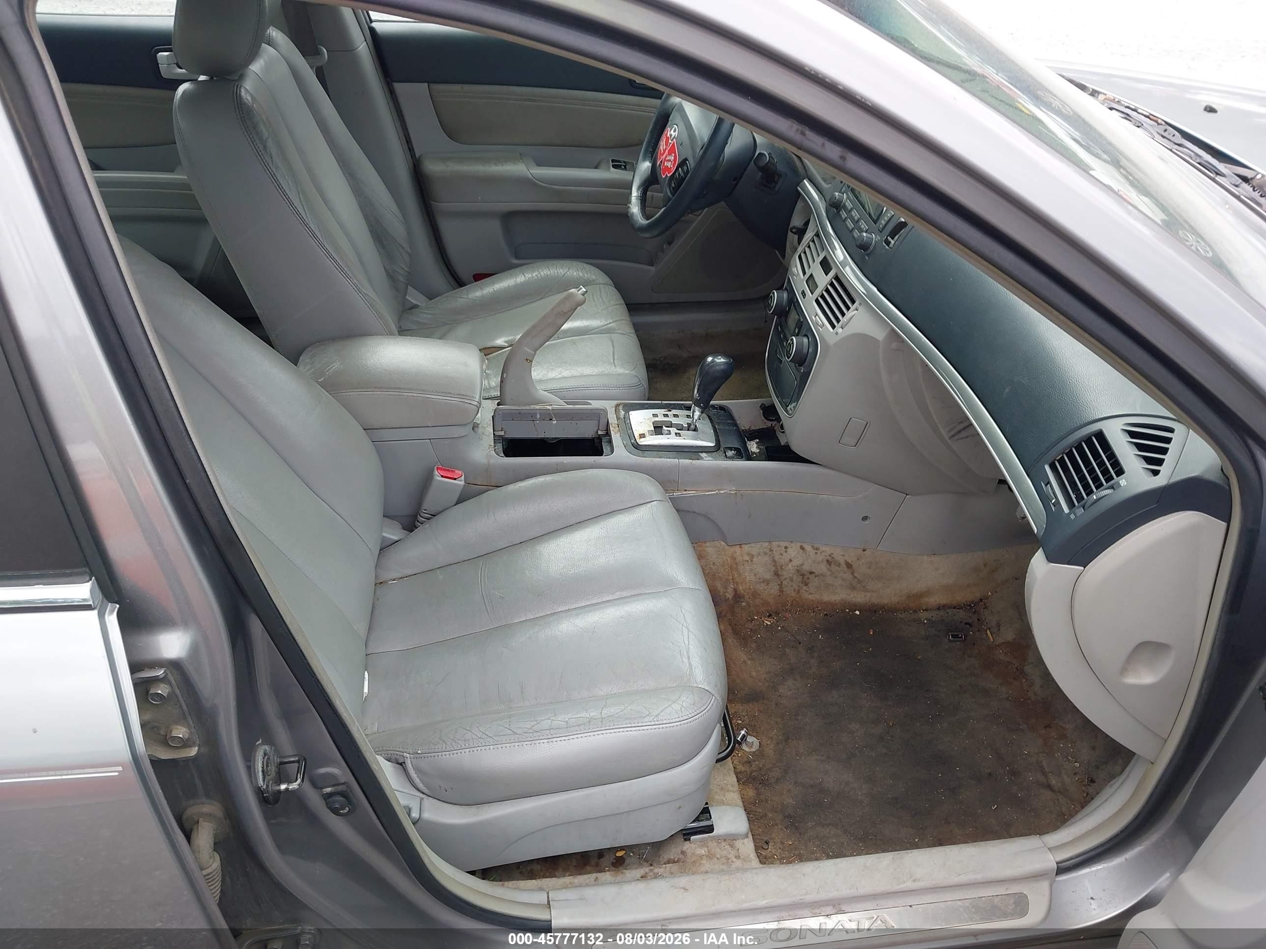 2006 Hyundai Sonata Gls V6/lx V6 Gray vin: 5NPEU46F16H029788