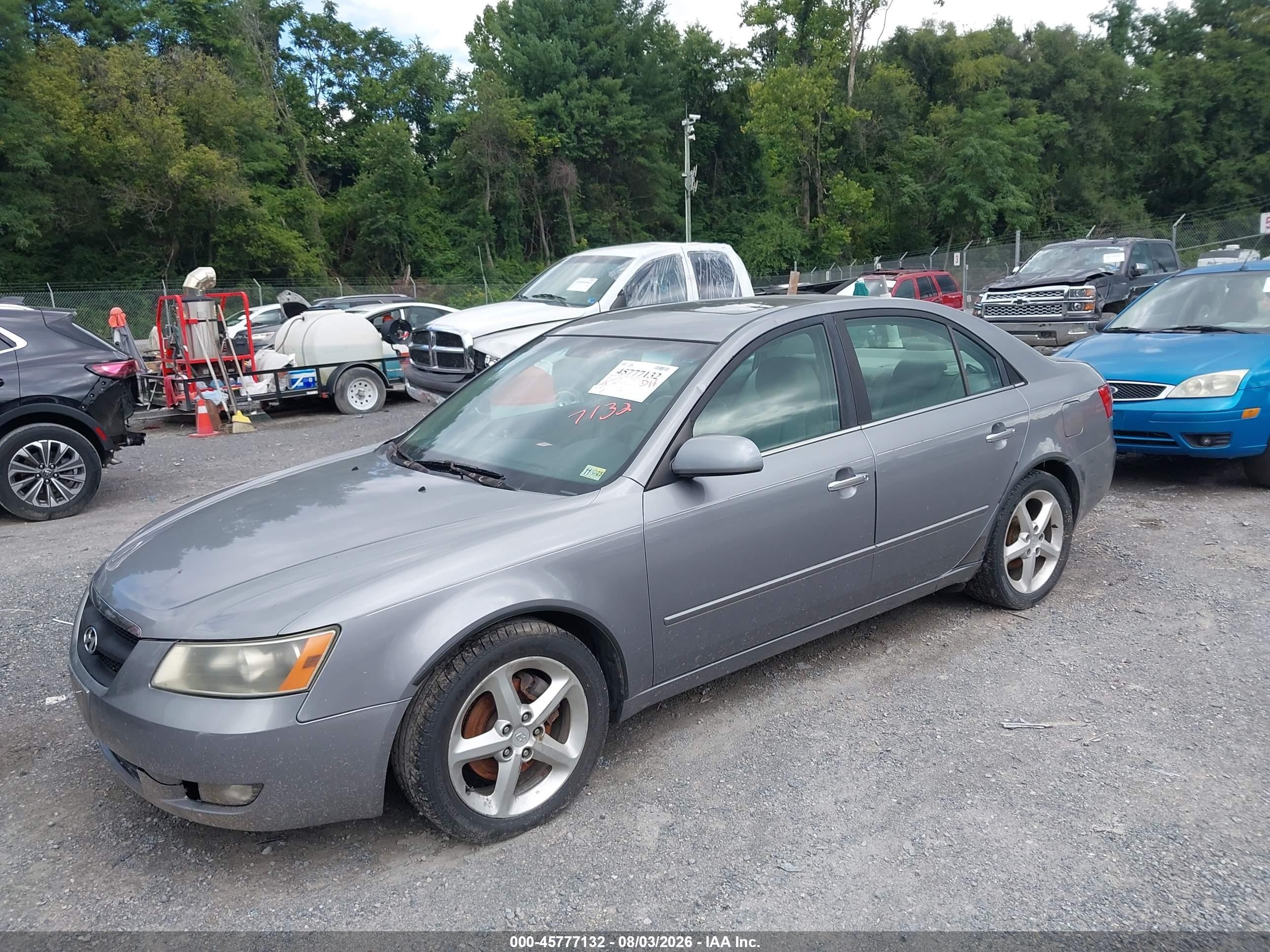 2006 Hyundai Sonata Gls V6/lx V6 Gray vin: 5NPEU46F16H029788