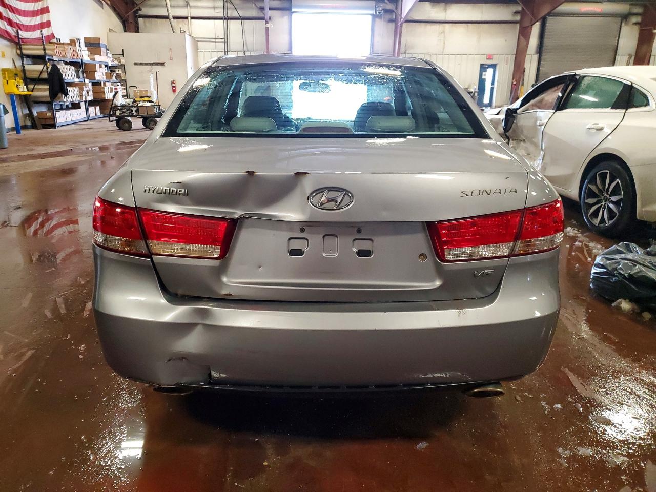 2006 Hyundai Sonata Gls V6 Gray vin: 5NPEU46F16H037227